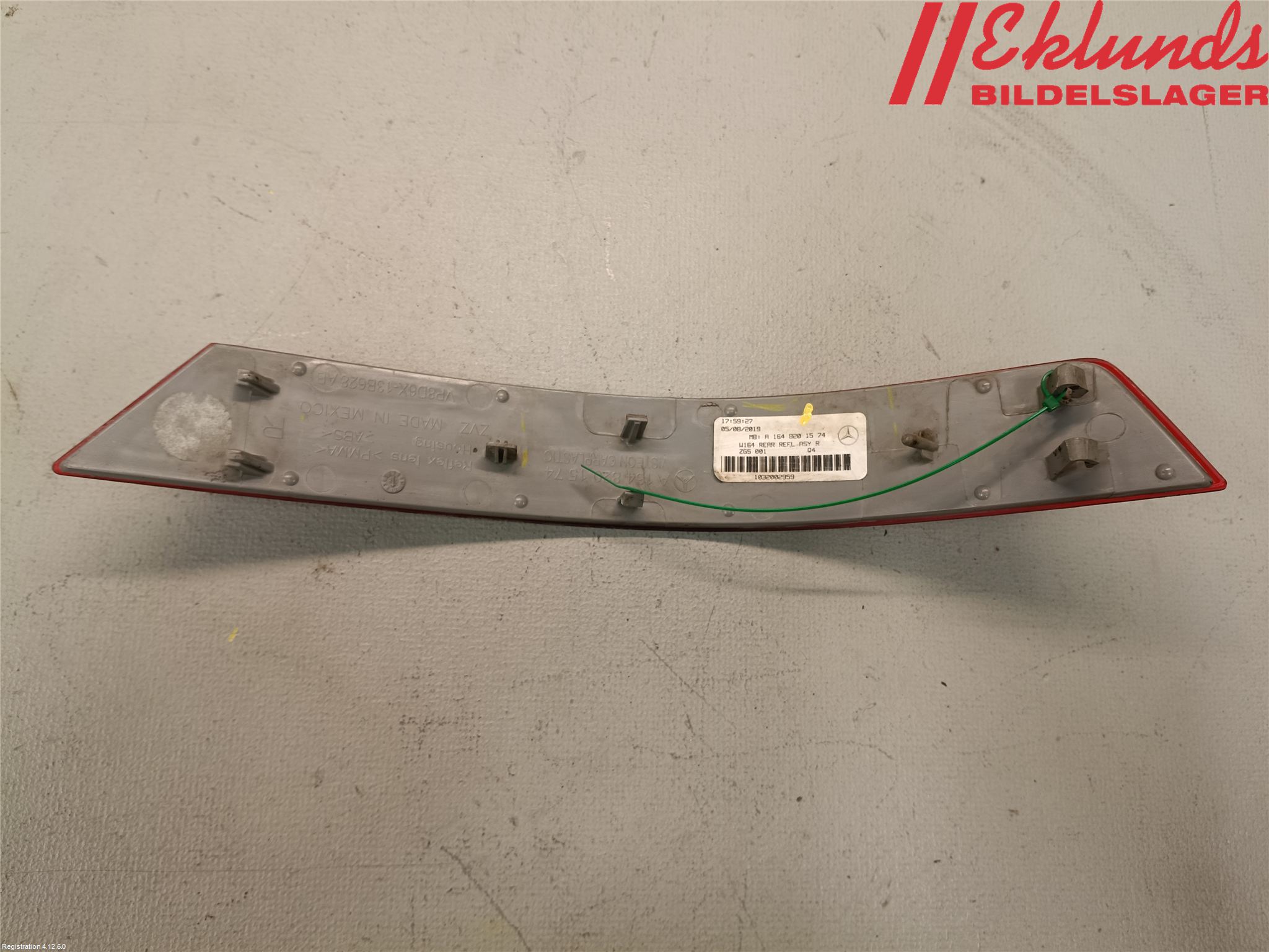 Mercedes-Benz MB ML (W164) 05-11 Dimljus/Reflex Bak