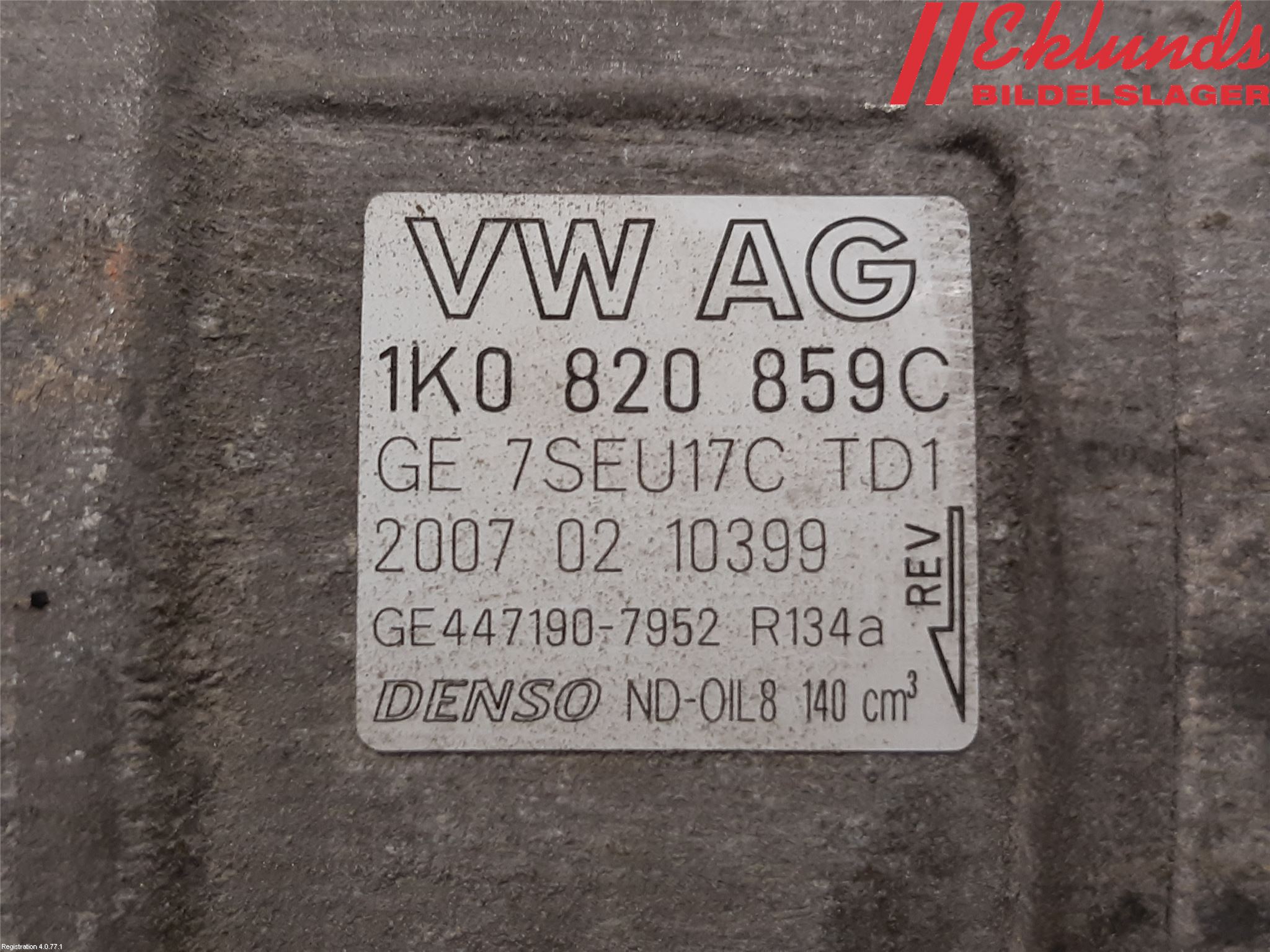 Skoda OCTAVIA (1Z) 05-13 Ac Kompressor