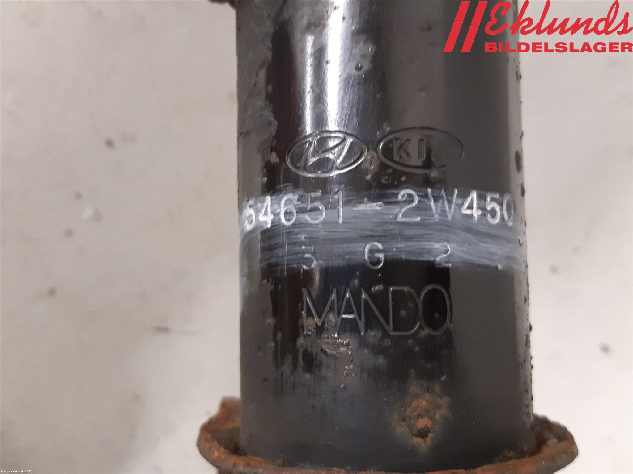 Kia SORENTO 10-14 Fjäderben Fram Vänster