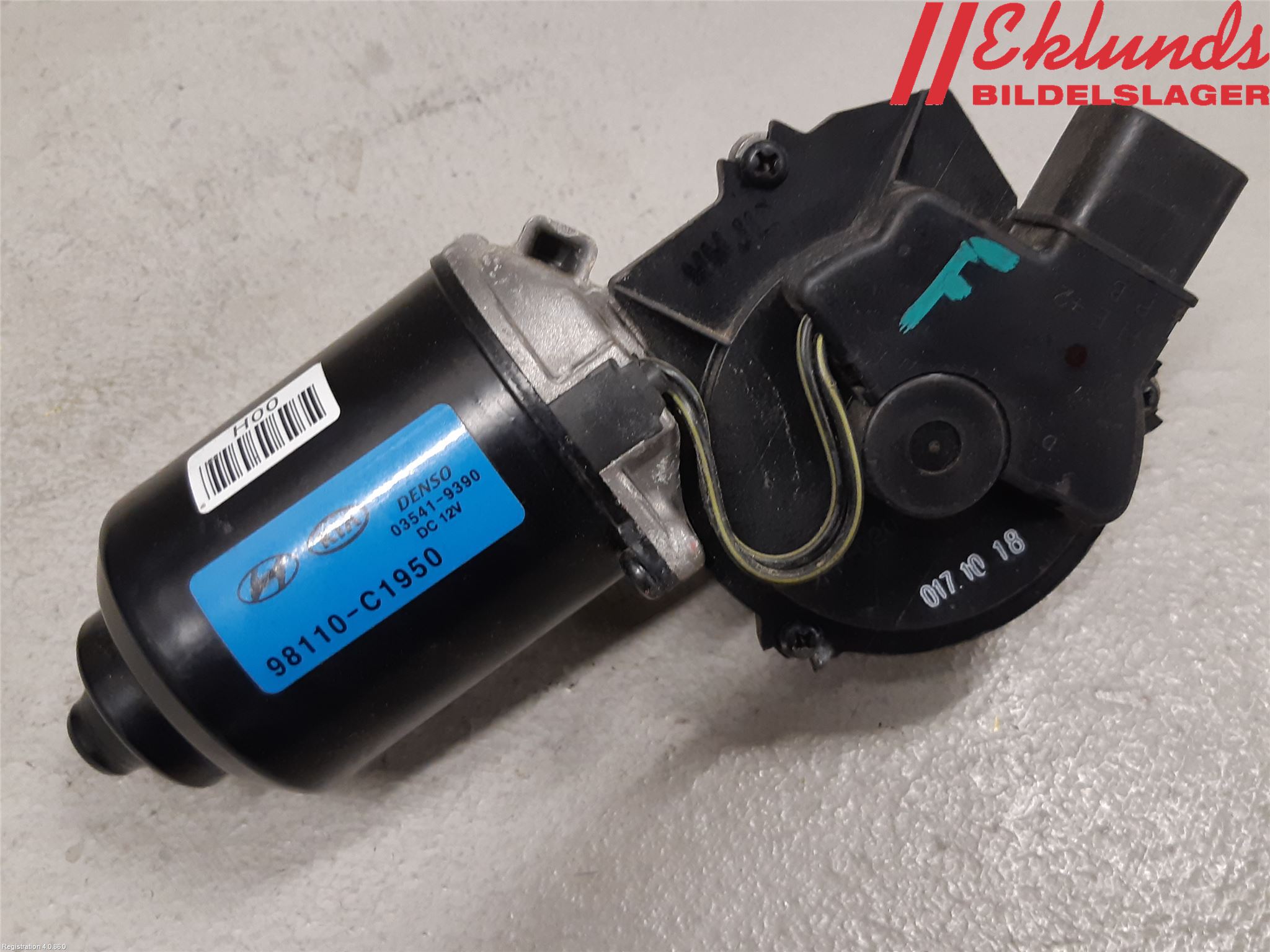 Kia STONIC 18->> Torkarmotor Vindruta