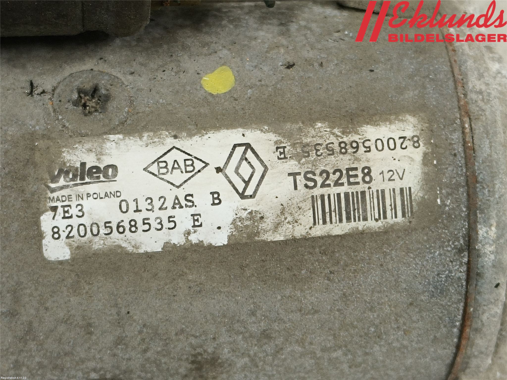 Renault MASTER III  10-14 Startmotor Diesel