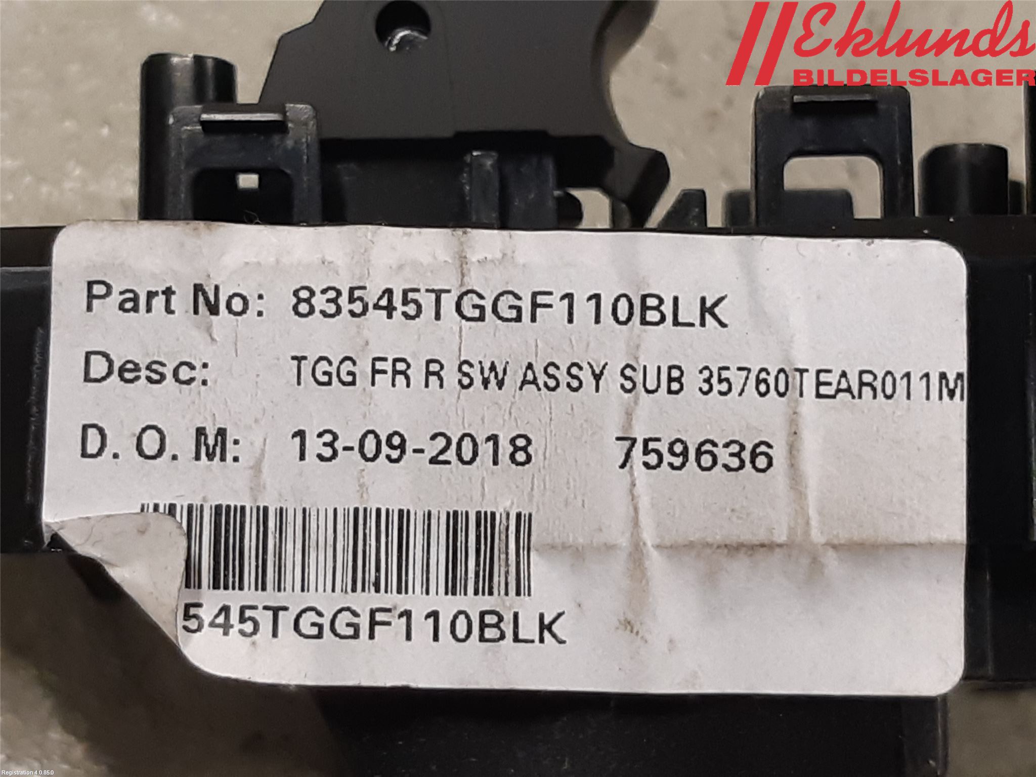 Honda CIVIC 17-22 Strömställare Elhiss