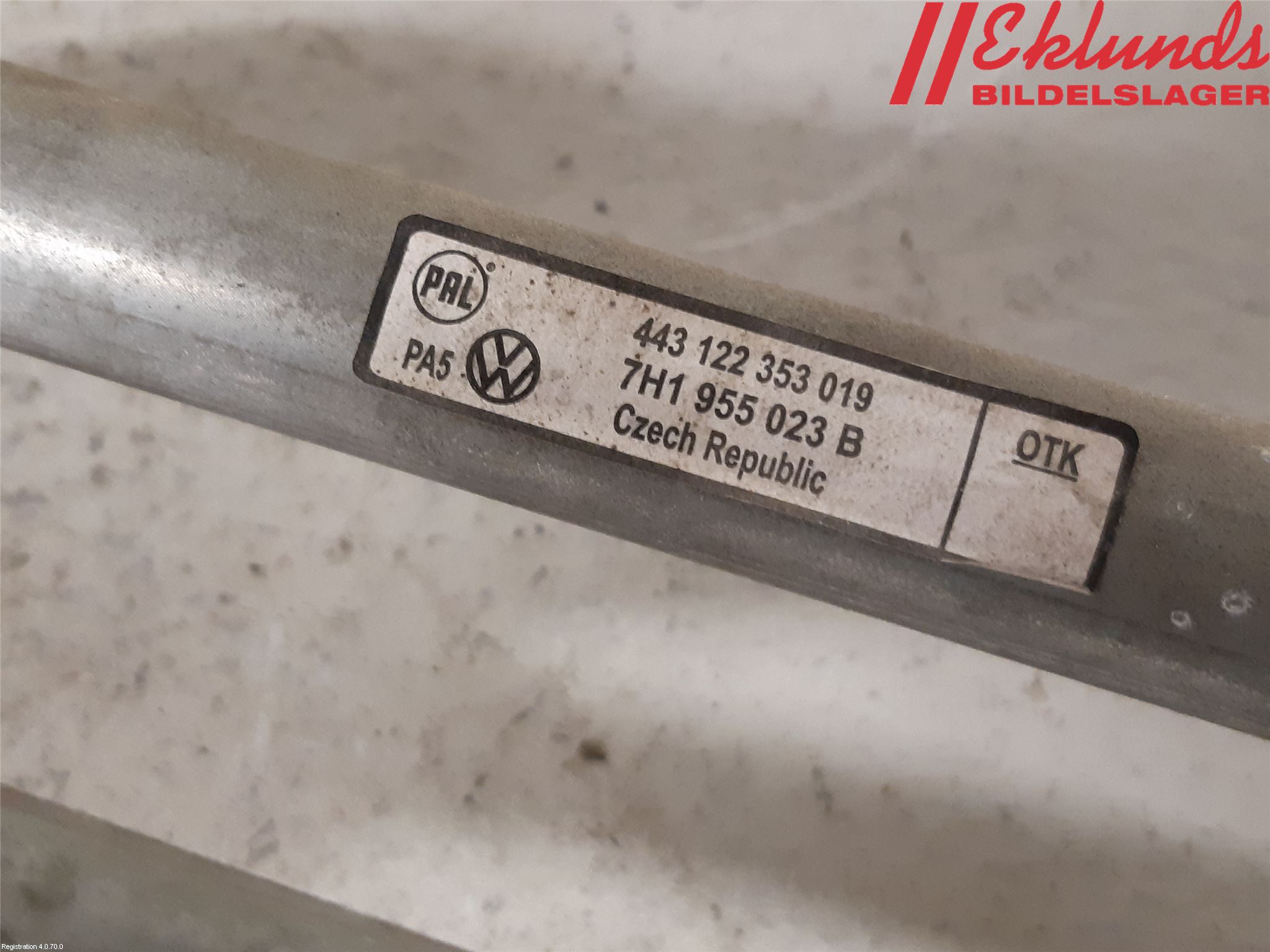 Volkswagen VW TRANSP/CARAVELLE (T5) 04-15 Torkarmotor Vindruta