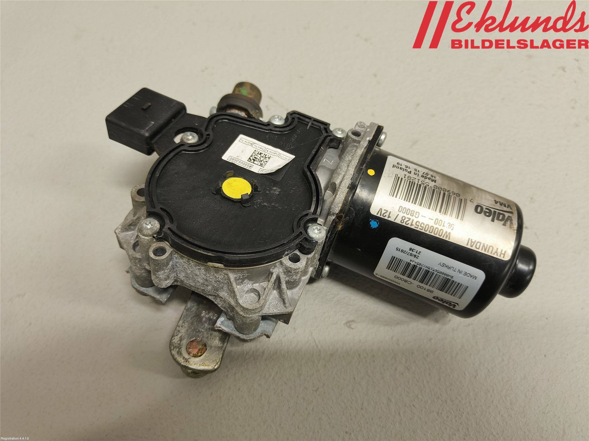 Hyundai i20 GB 15-20 Torkarmotor Vindruta