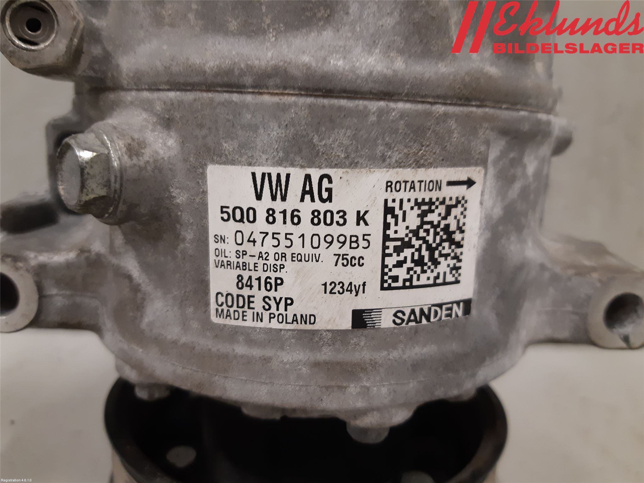 Volkswagen VW PASSAT 20-24 Ac Kompressor