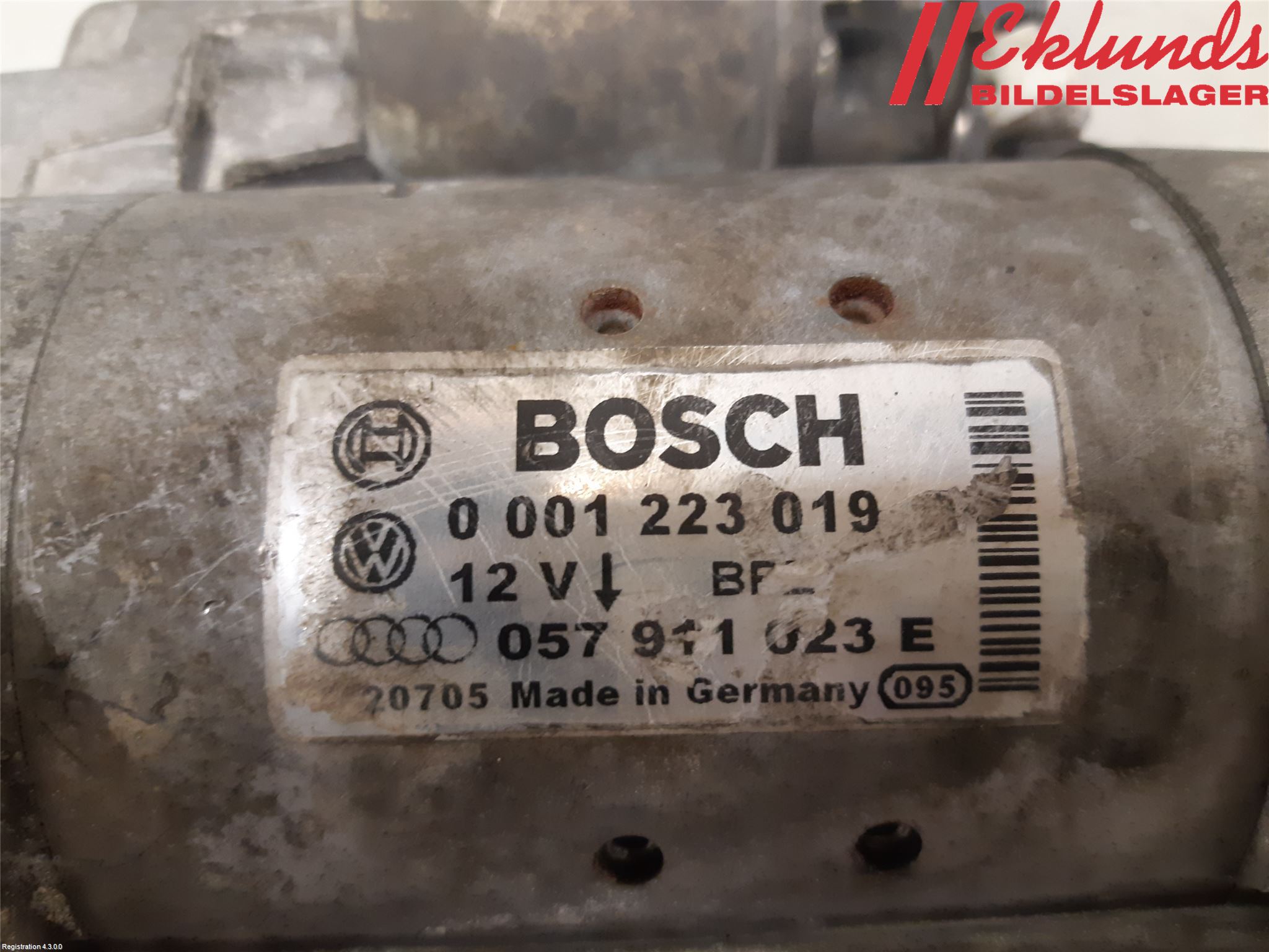 Volkswagen VW TOUAREG 7P 11-18 Startmotor Diesel