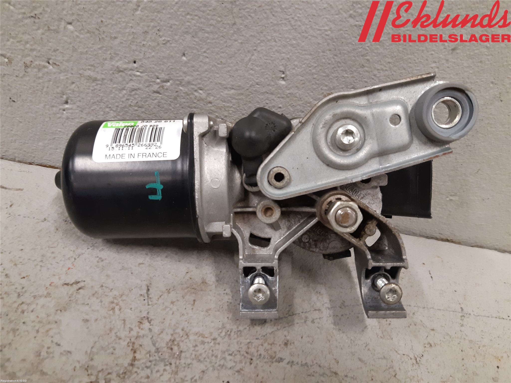 Nissan QASHQAI 10-14 Torkarmotor Vindruta