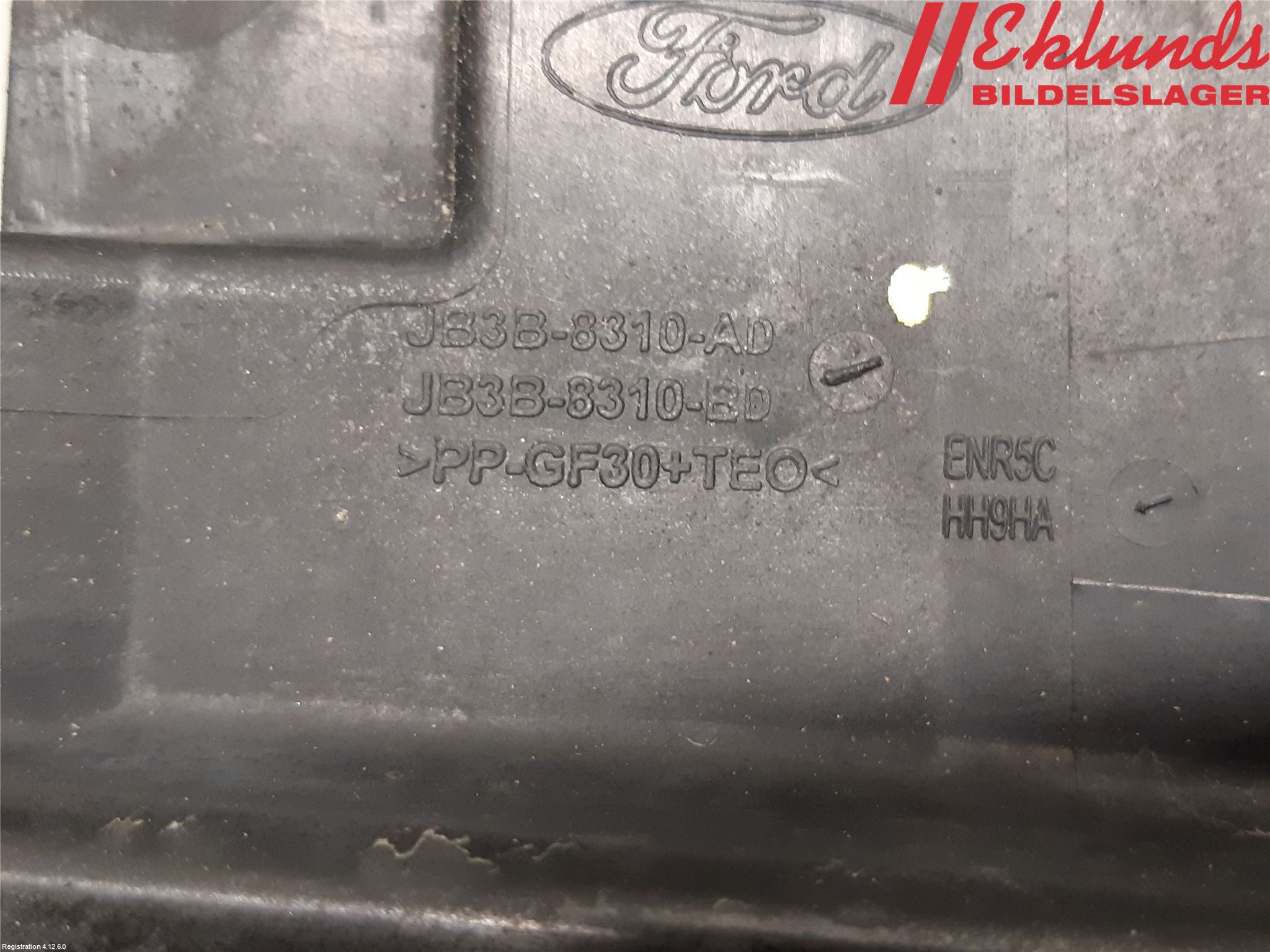 Ford RANGER EU 12-23 Deflektor Plåt-Plast Kylning
