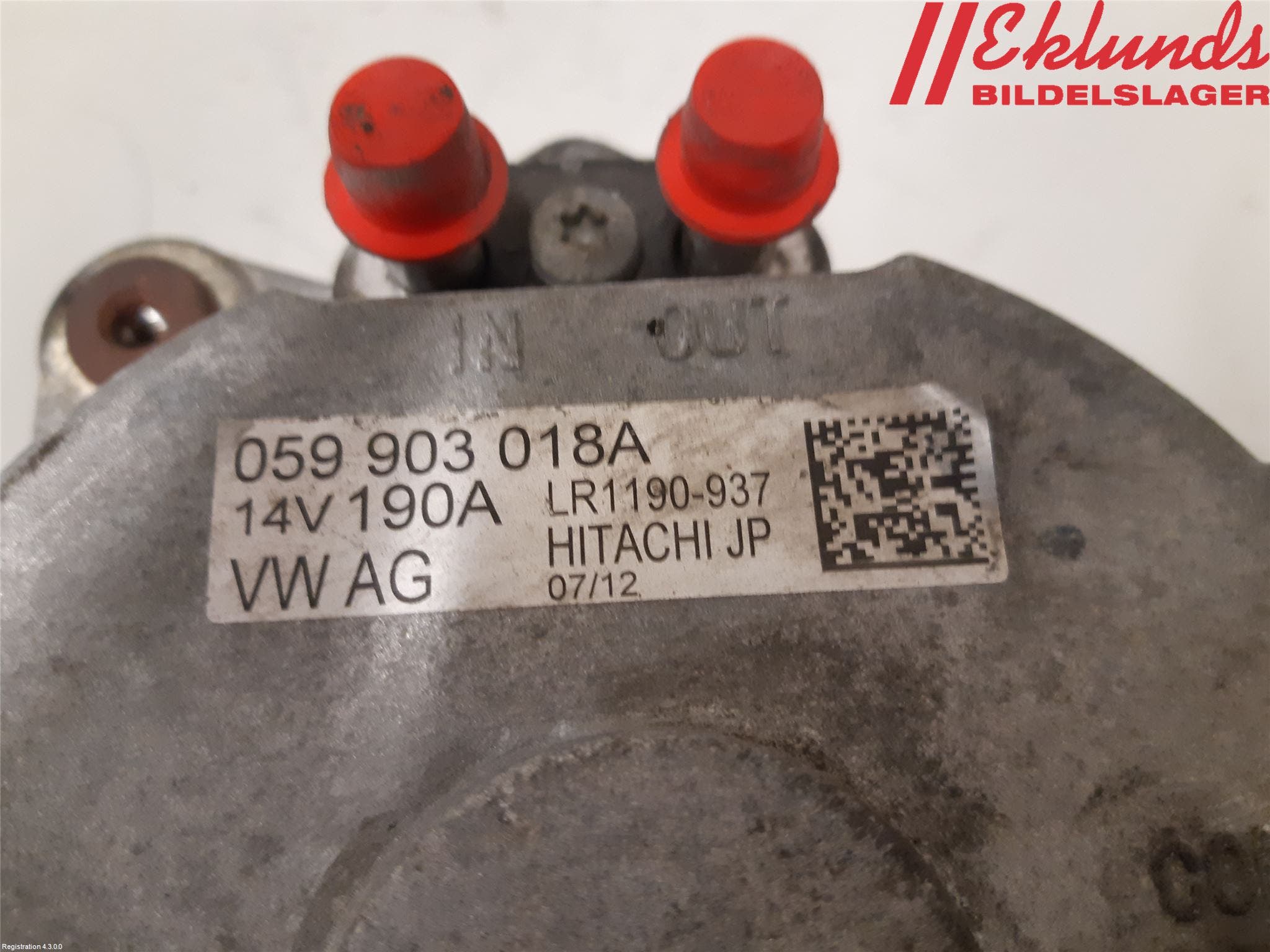 Volkswagen VW TOUAREG 7P 11-18 Generator