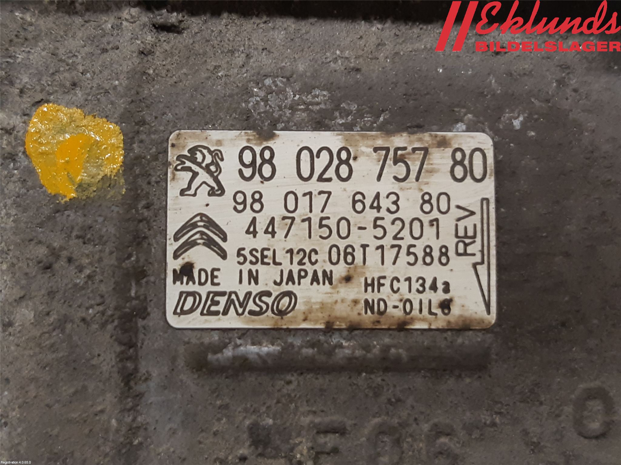 Citroen BERLINGO 08-18 Ac Kompressor