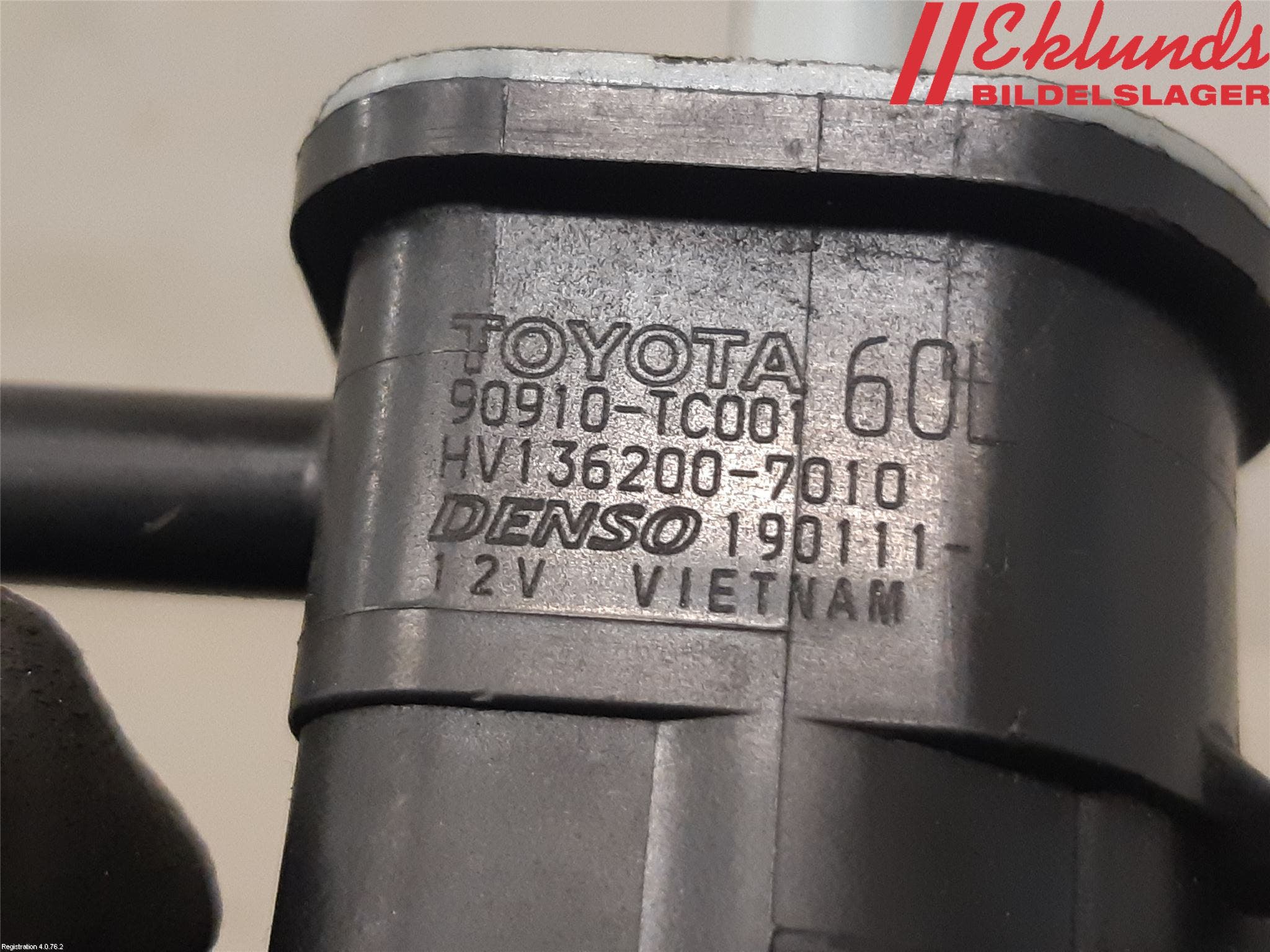 Toyota YARIS XP130 15-20 Vakuumventil