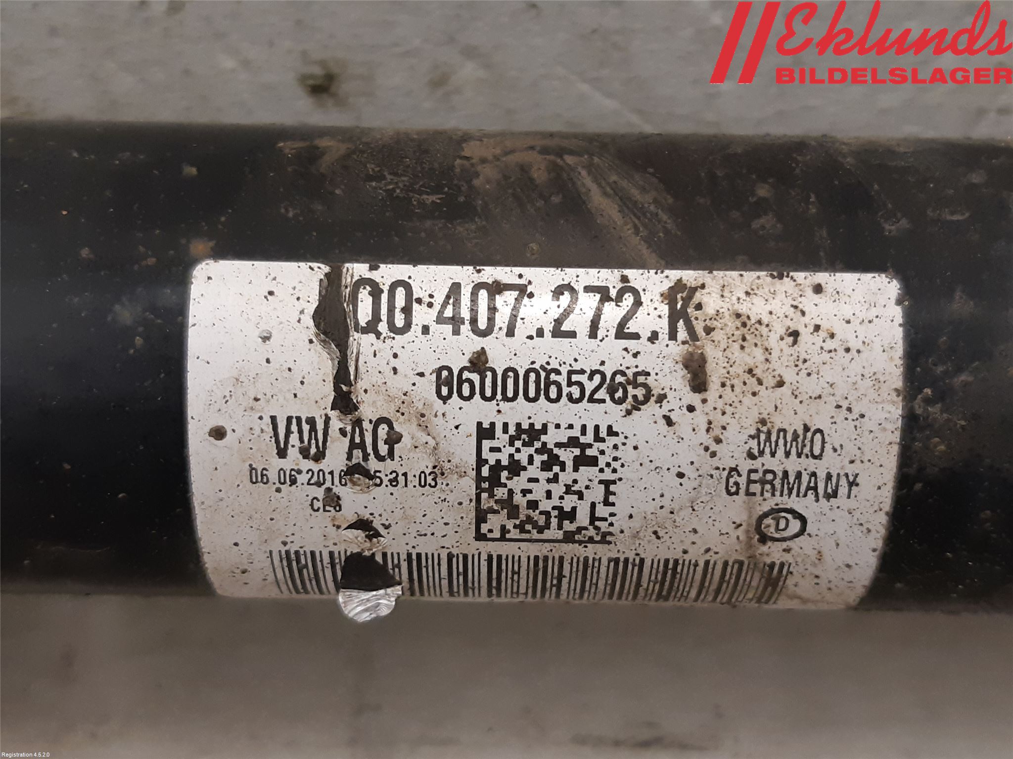 Audi A3/S3 8V 13-20 Drivaxel Fram Höger
