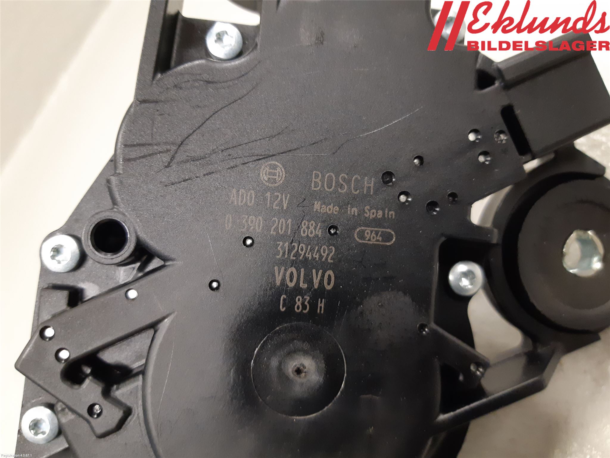 Volvo V40 12-19 Torkarmotor Baklucka