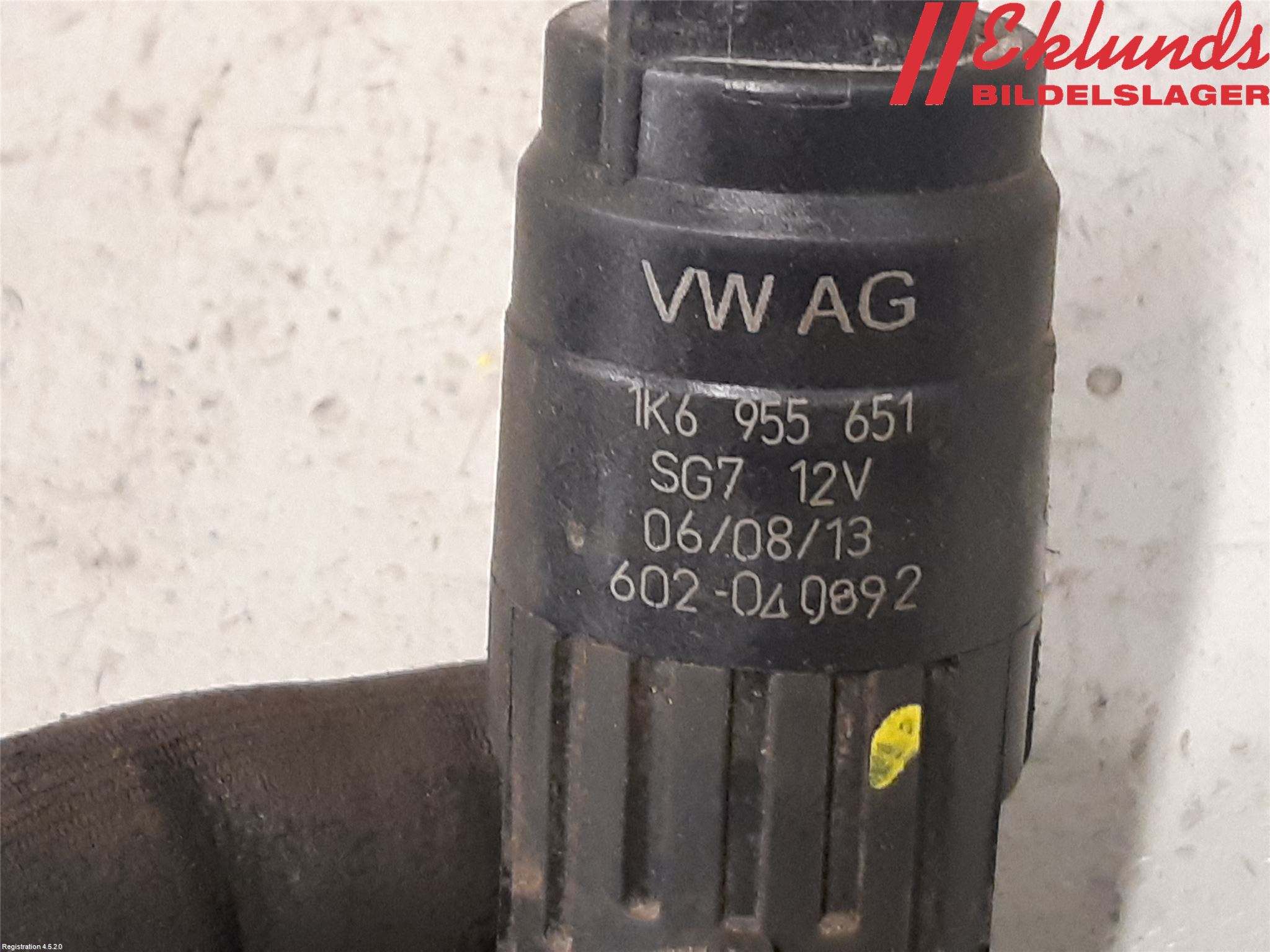 Skoda OCTAVIA (5E) 13-20 Spolarpump Vindruta