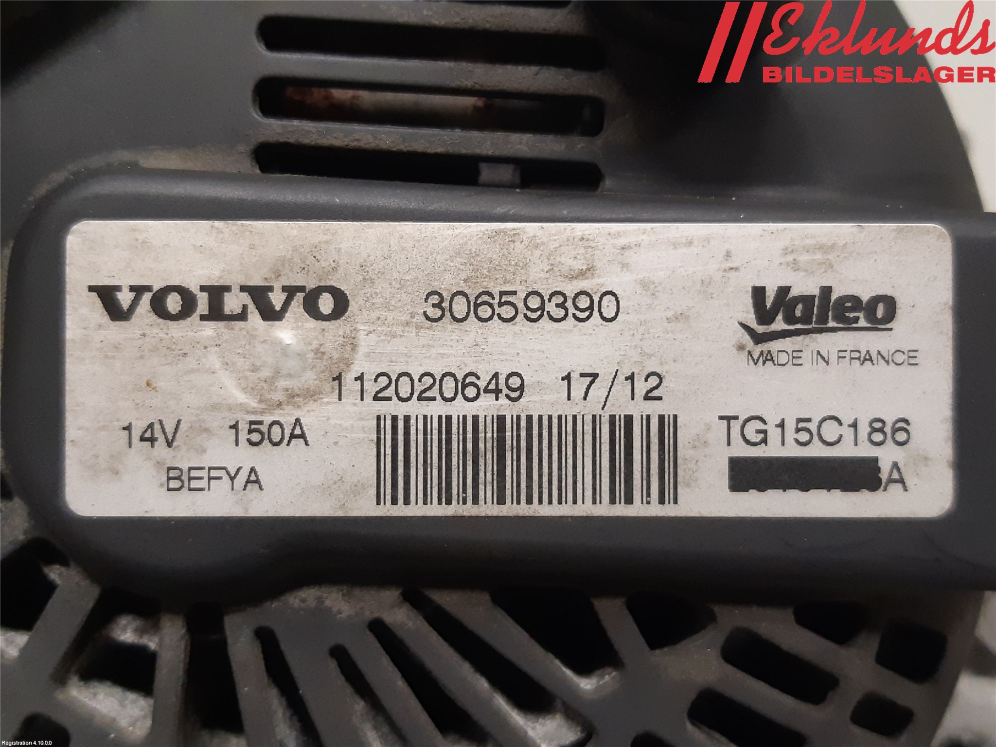 Volvo V60 11-13 Generator