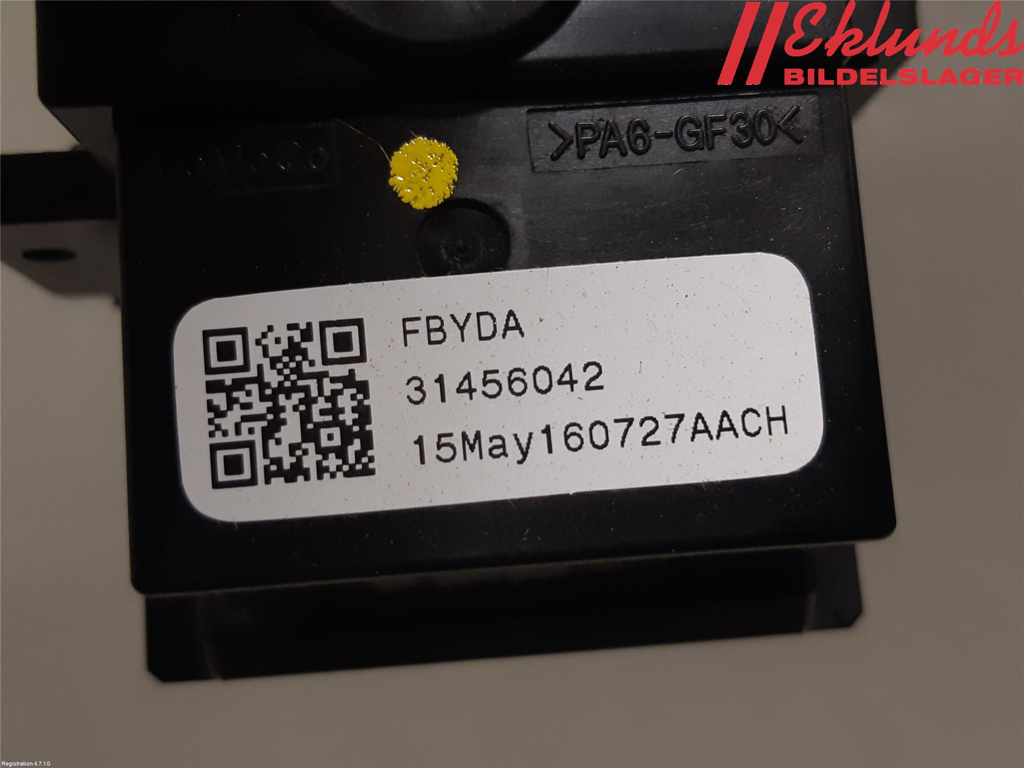 Volvo V70 14-16 Spak Torkar-Spolomk