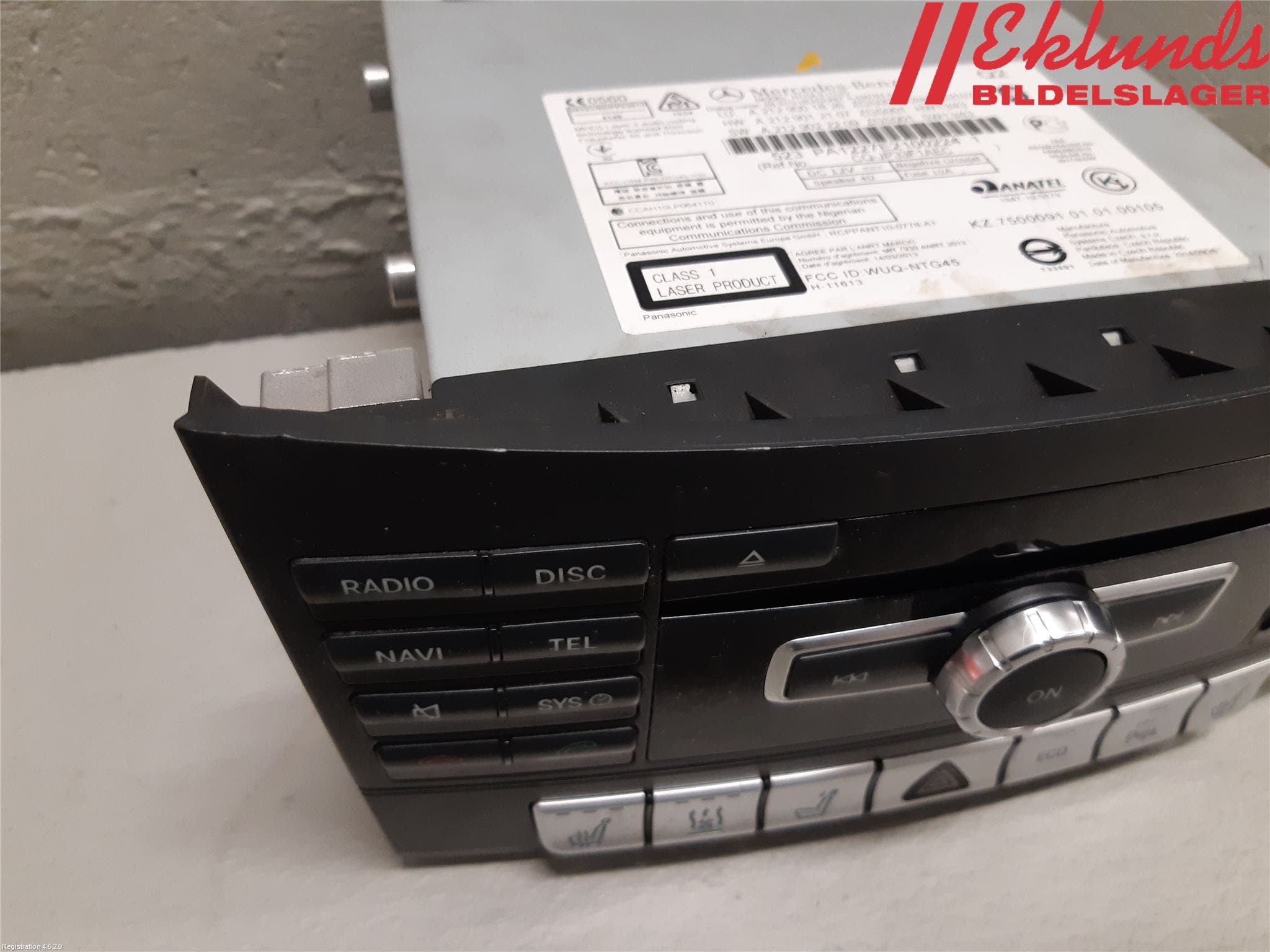 Mercedes-Benz MB E-KLASS (W212) 09-16 Cd Radio - Multimediapanel