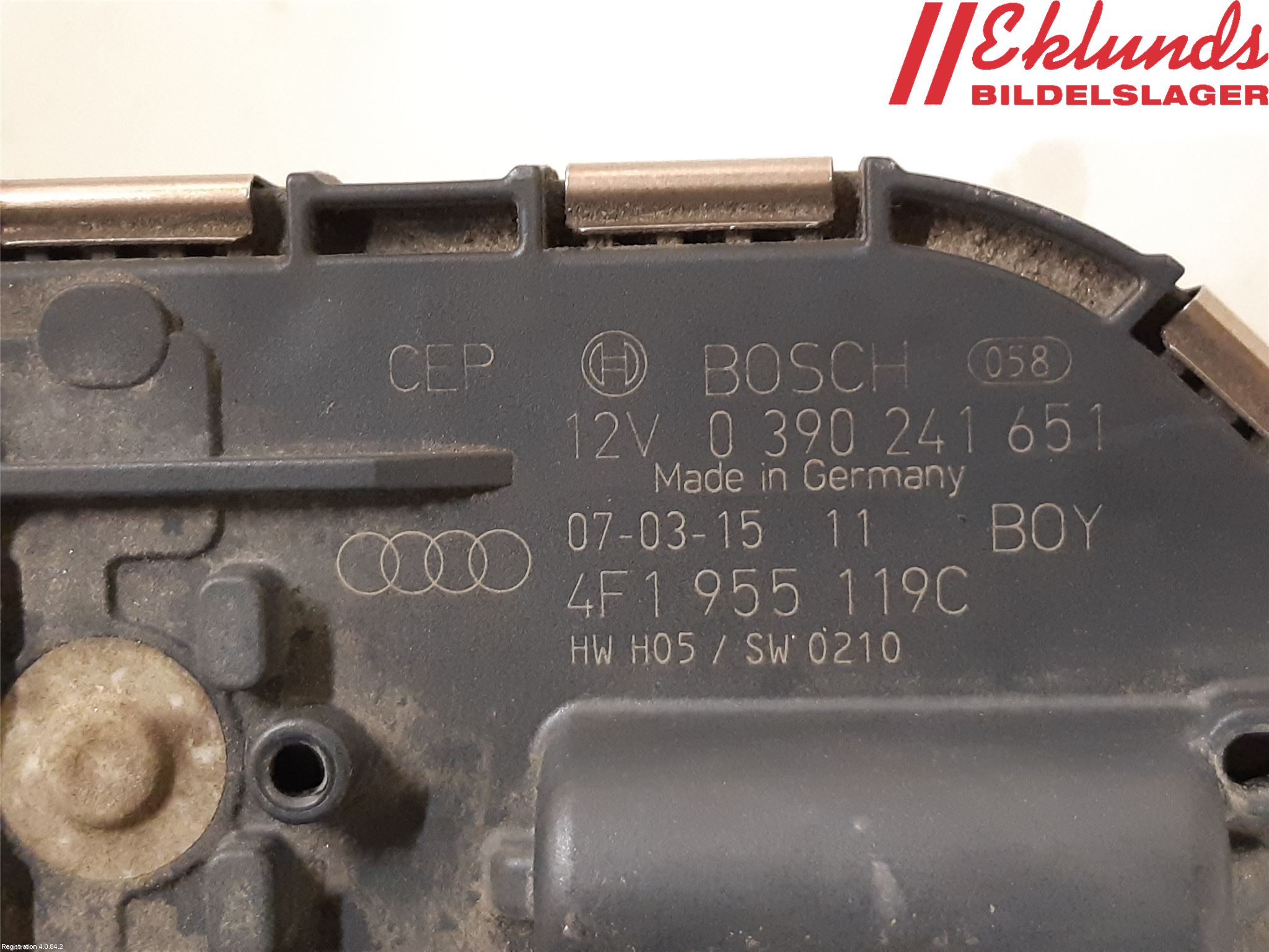 Audi ALLROAD 06-11 Torkarmotor Vindruta