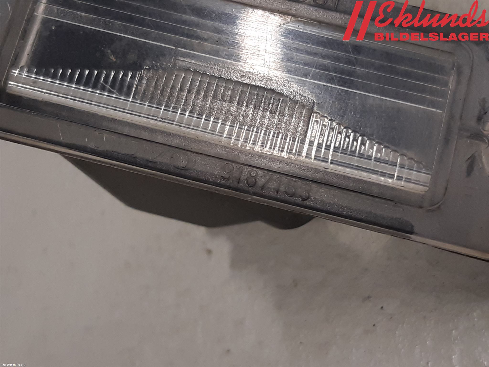 Volvo S60 01-04 Skylt Belysning