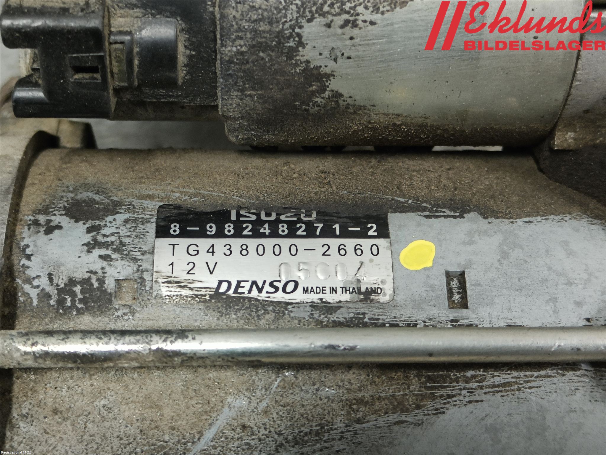 Isuzu D-MAX Startmotor Diesel