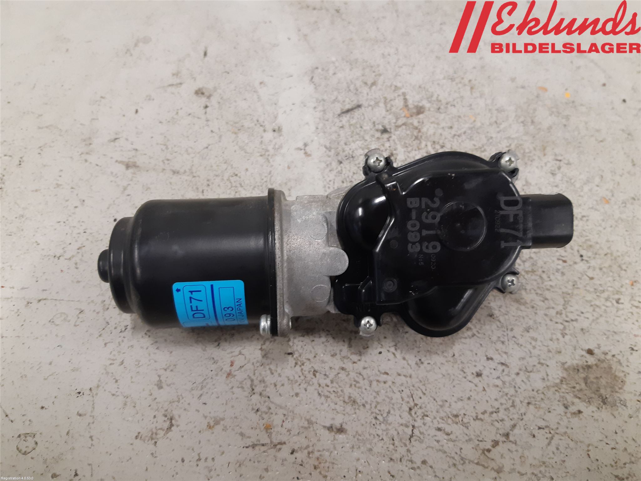 Mazda 2 (DE) 08-15 Torkarmotor Vindruta
