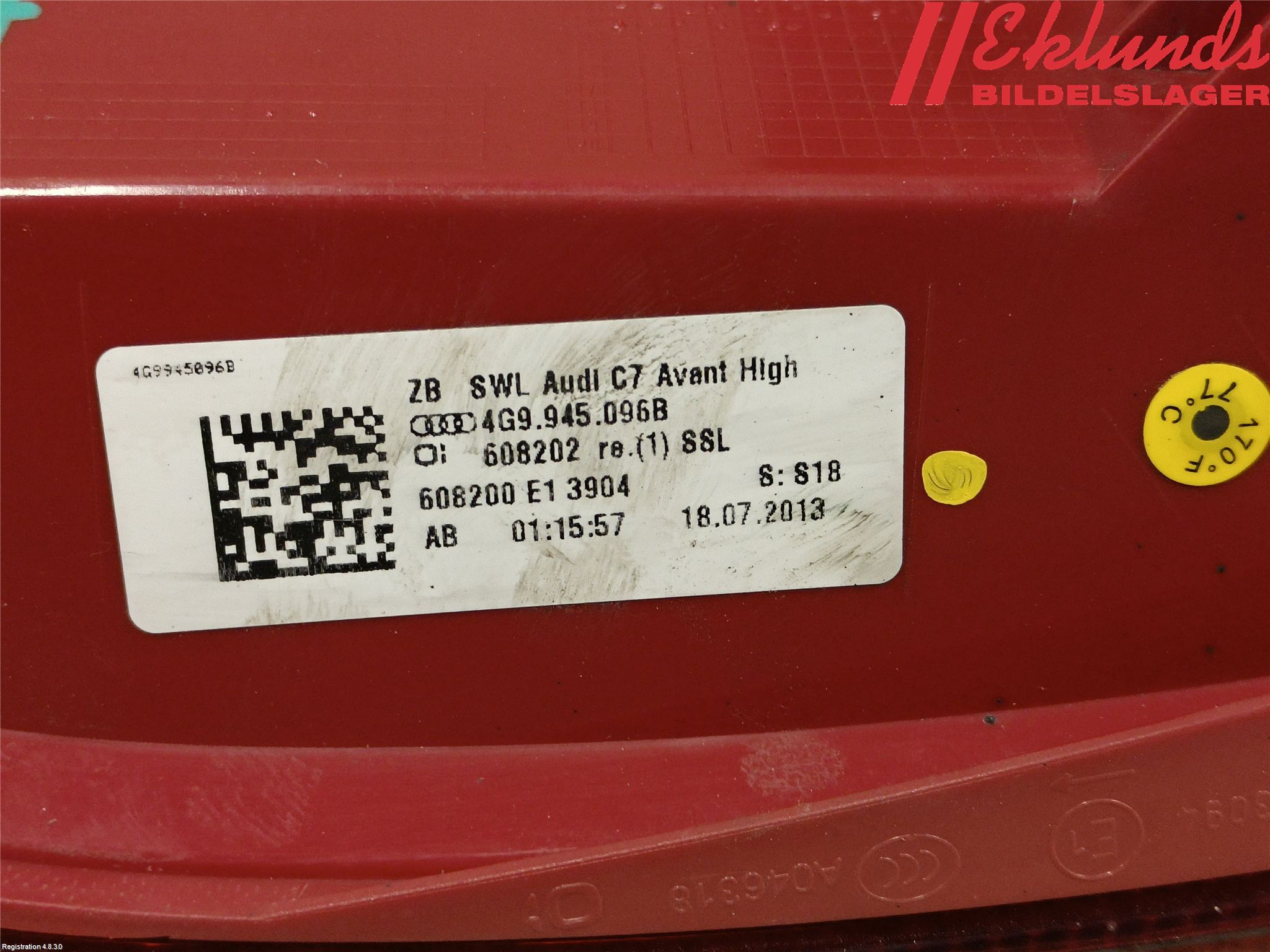 Audi A6/S6 4G 11-18 Bakljus Höger