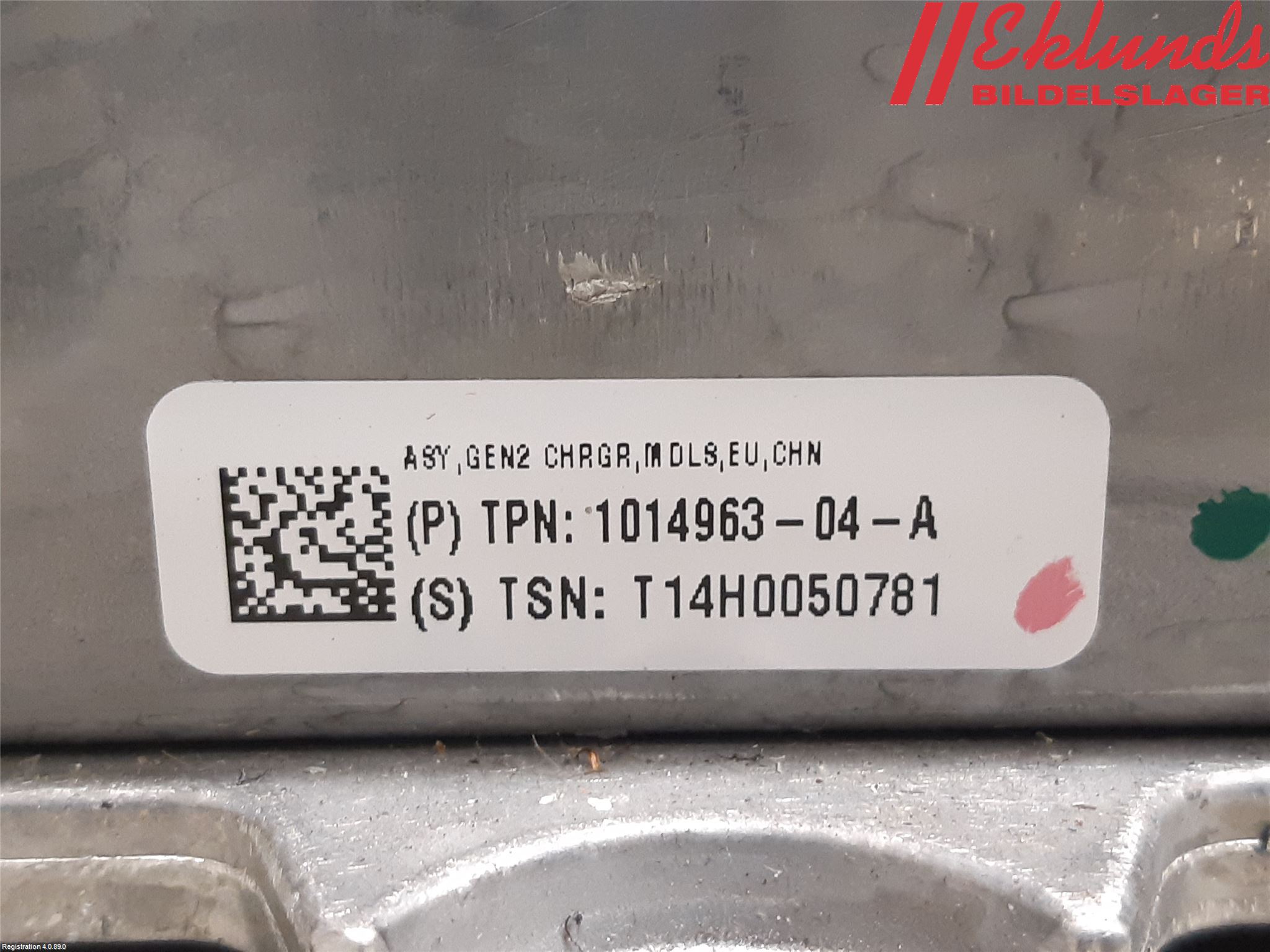 Tesla MODEL S 13- Batteriladdare Högspänning