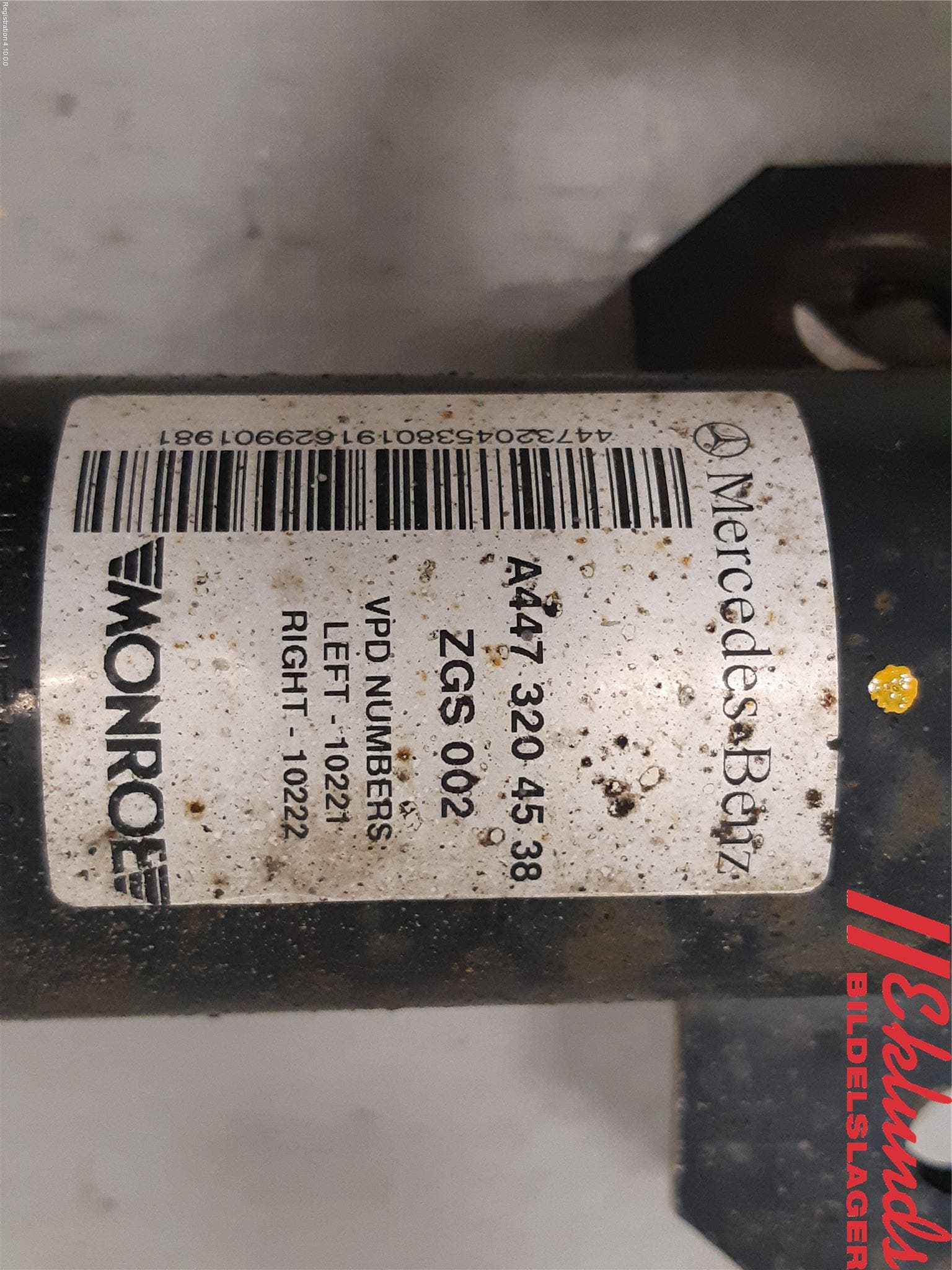 Mercedes-Benz MB VITO/V-KLASS (W640,W447,W448) 14- Fjäderben Fram Vänster