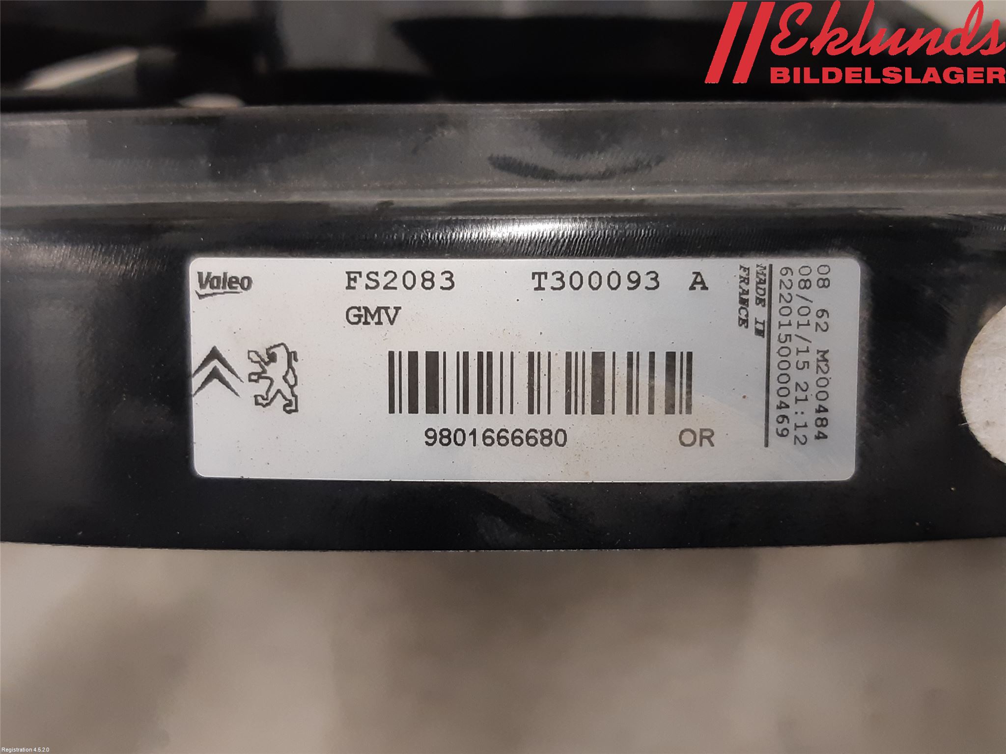 Citroen C4 CACTUS 14-20 Kylfläkt El