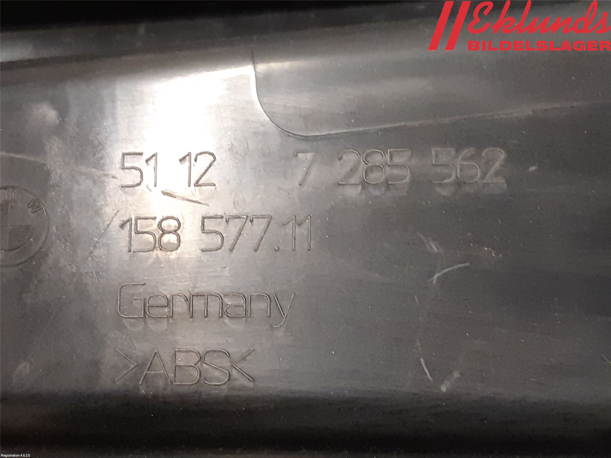 BMW 4 F32/F33/F82/F83 13-20 Stötfångarfäste Bak Hö