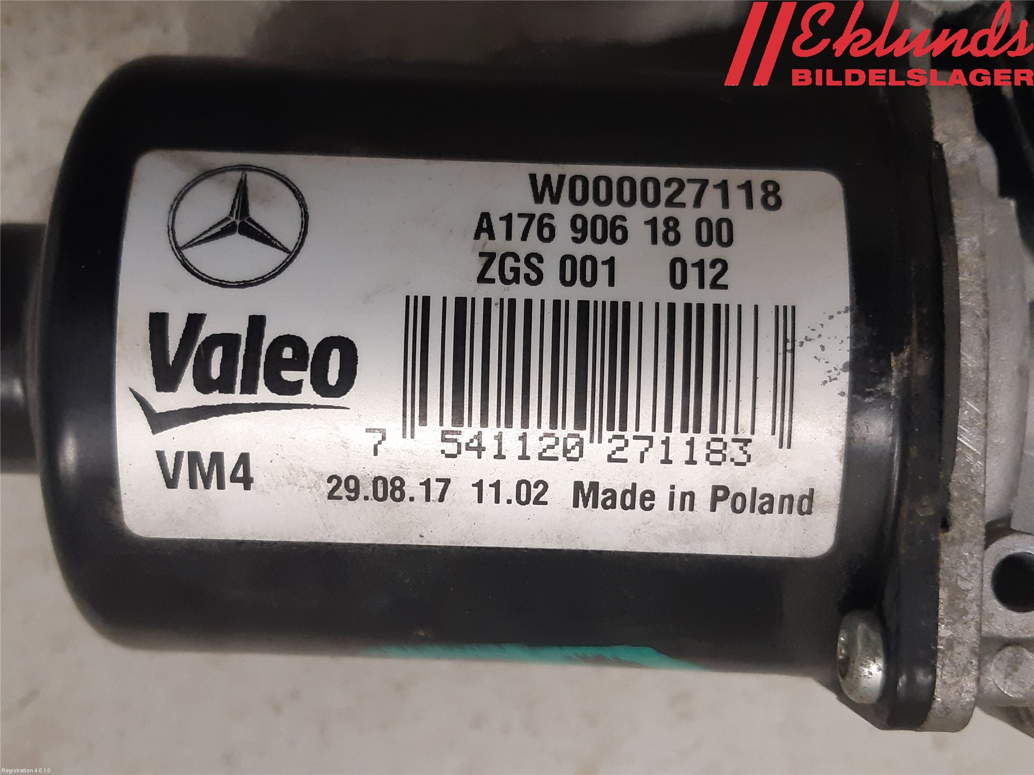 Mercedes-Benz MB A-KLASS (W176) 13-18 Torkarmotor Vindruta