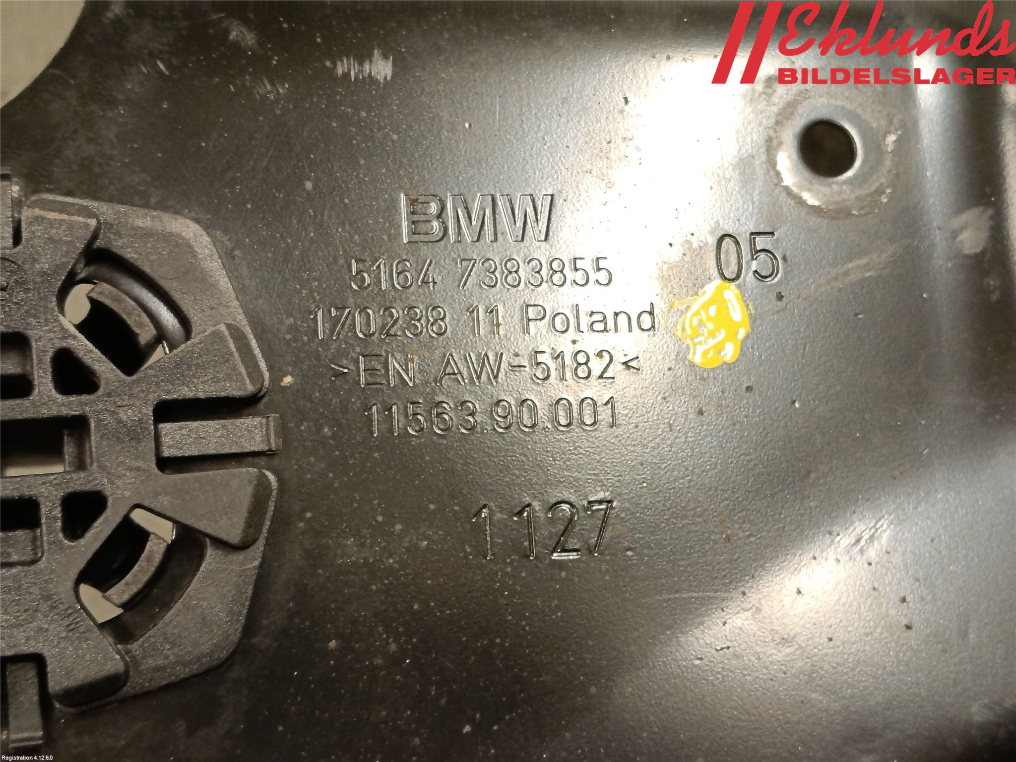 BMW 5 G30/G31/F90 17-23 Frontplåt