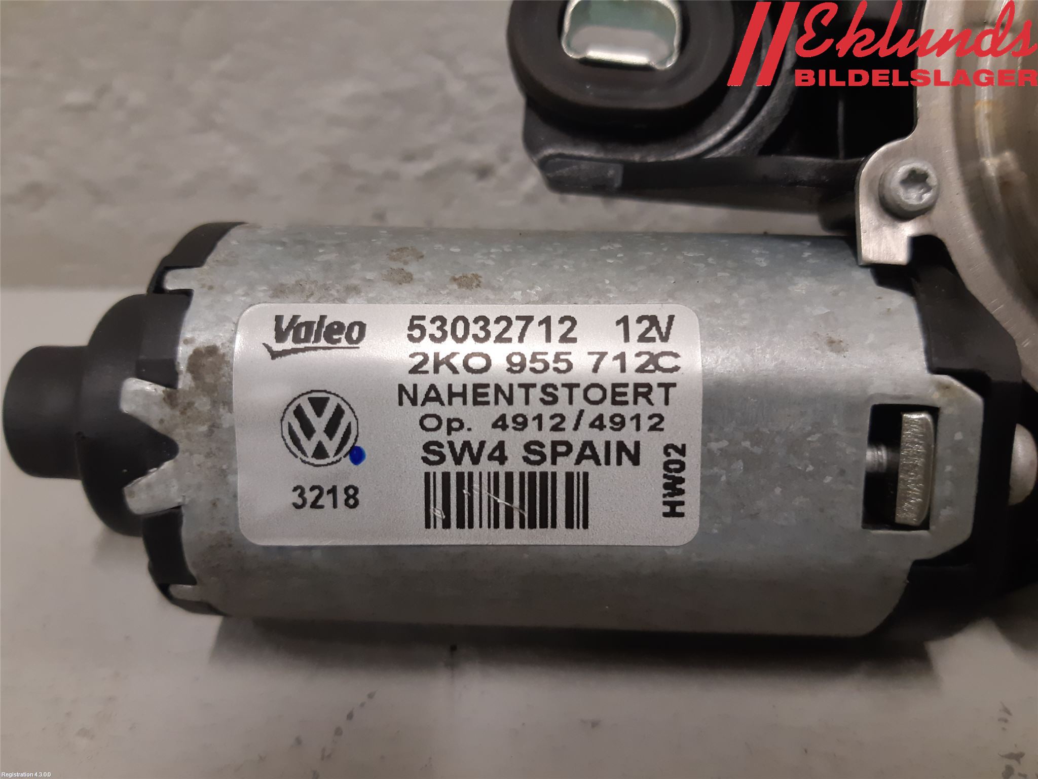 Volkswagen VW CADDY      04-10 Torkarmotor Baklucka