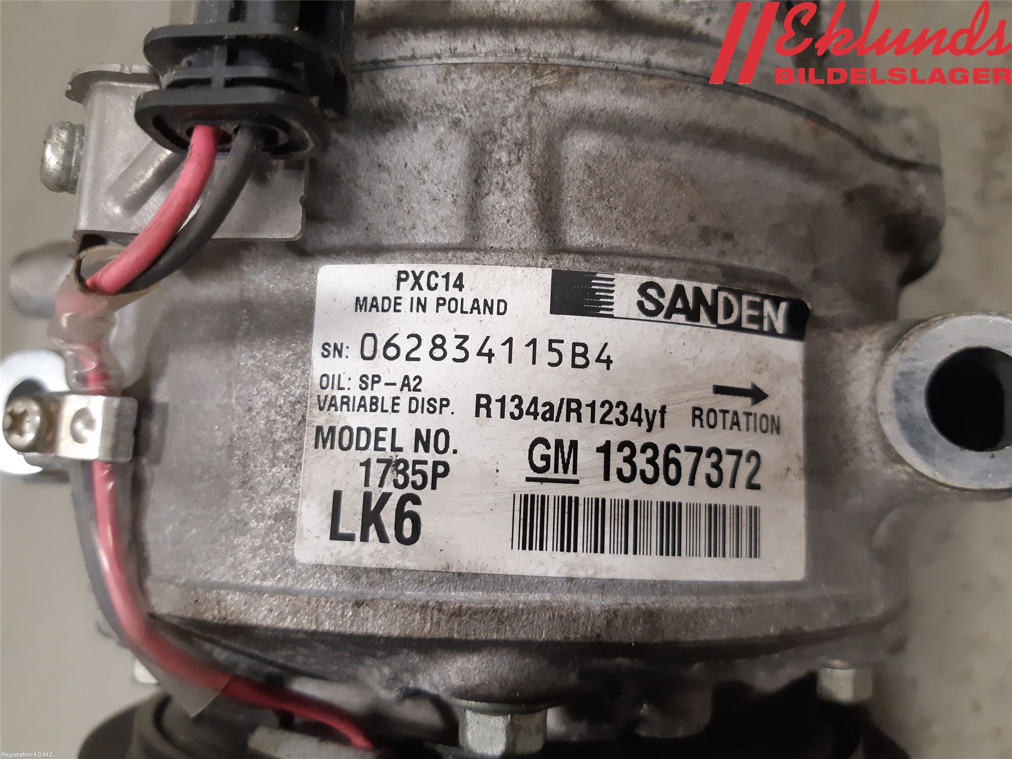 Opel ASTRA K 16-22 Ac Kompressor