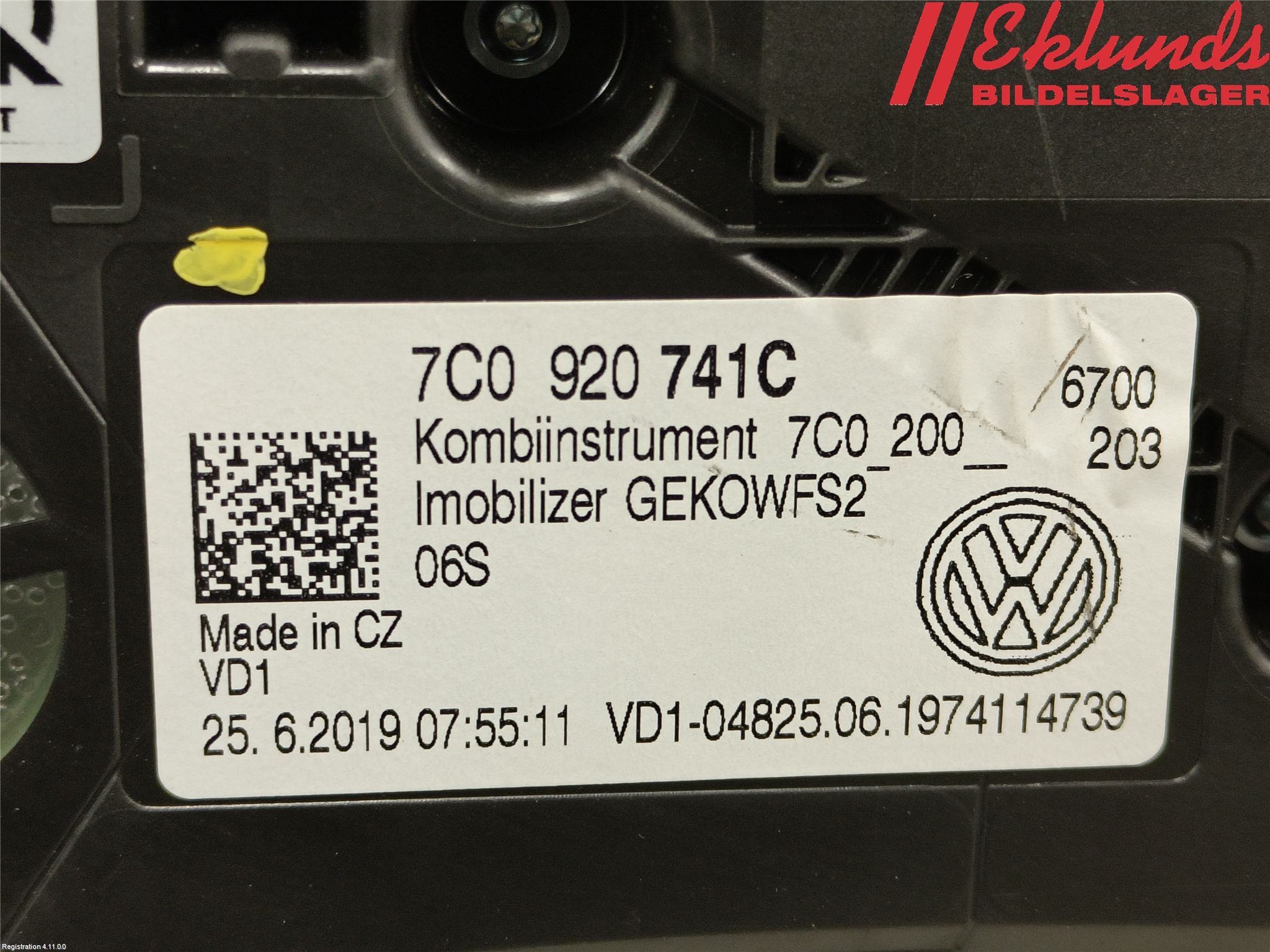 Volkswagen VW CRAFTER II / E-CRAFTER 17- Instrument Komb