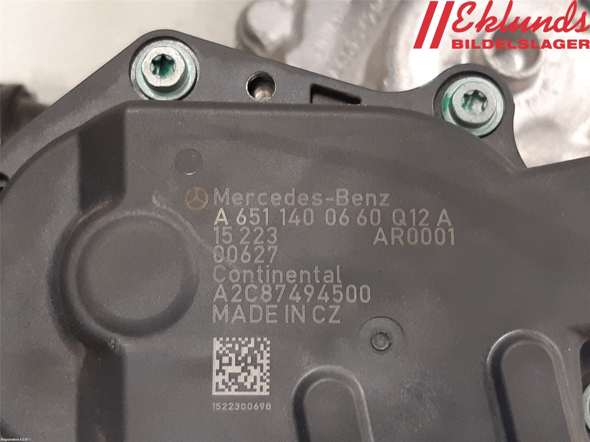 Mercedes-Benz MB C-KLASS (W205) 14-21 Egr Ventil