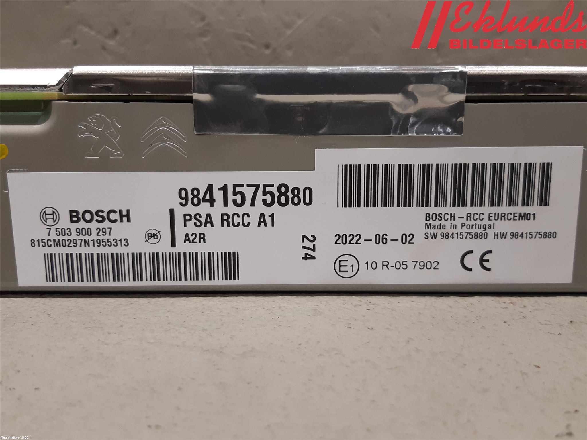 Citroen COTROEN C3 17-24 Radio-Stereo Förstärkare