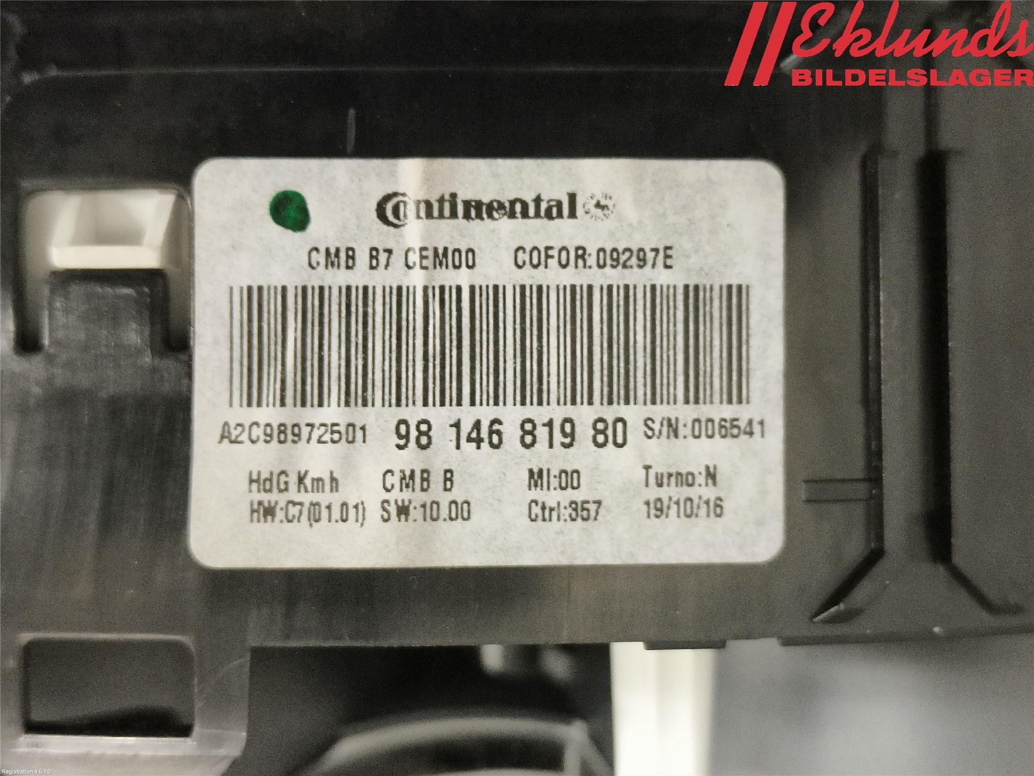 Citroen DS 4 CROSSBACK 16-18 Instrument Komb