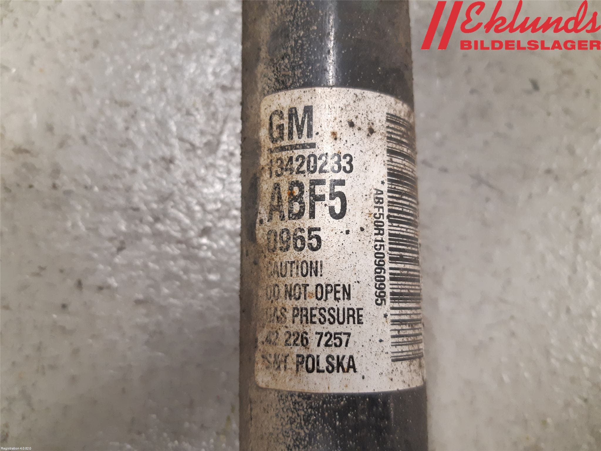 Opel ASTRA J 10-15 Stötdämpare Bak