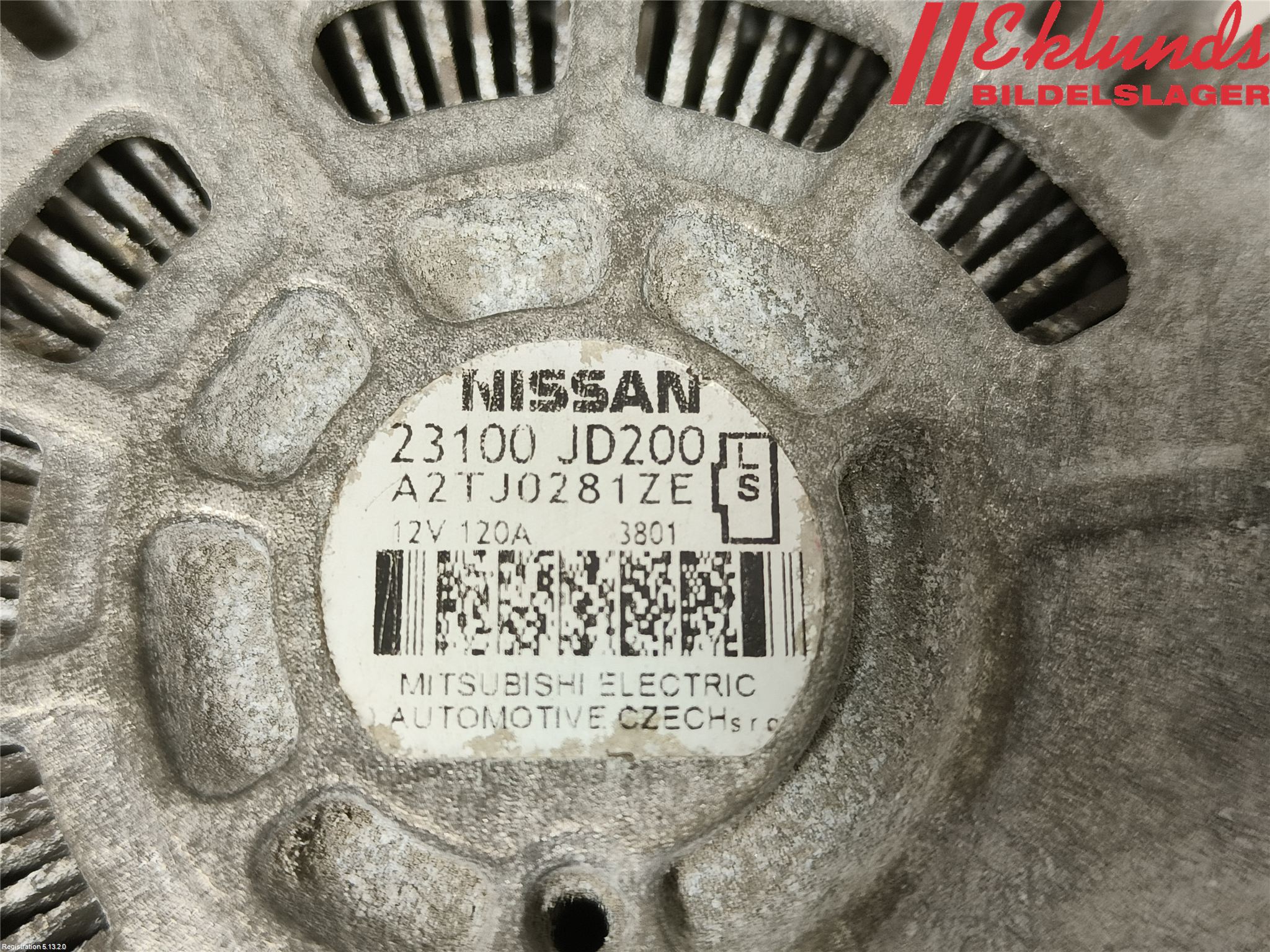 Nissan QASHQAI+2  10-14 Generator