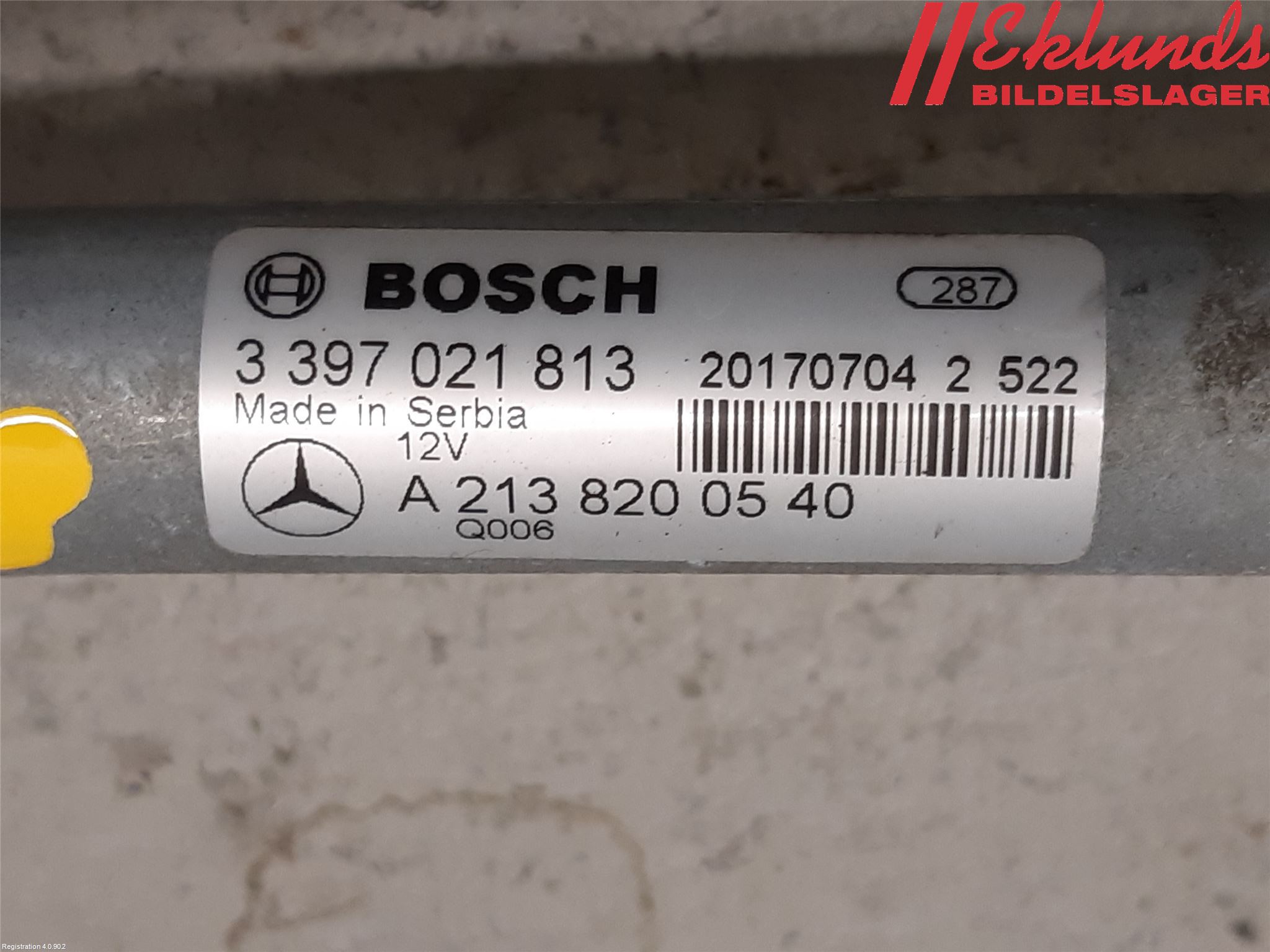 Mercedes-Benz MB E-KLASS (W213) 16-23 Torkarmekanism Vindruta