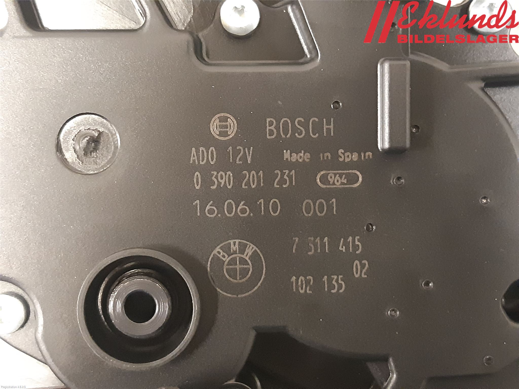 BMW 5 F10/F11/F18 09-17 Torkarmotor Baklucka