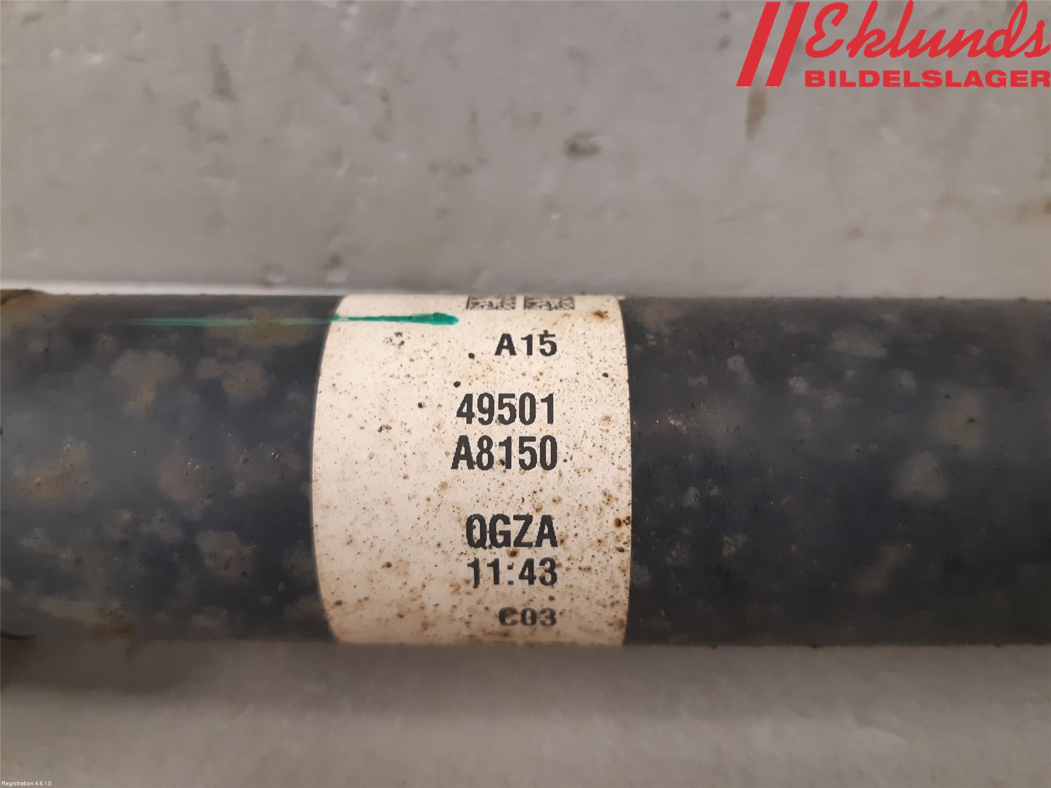 Kia OPTIMA 16-20 Drivaxel Fram Höger