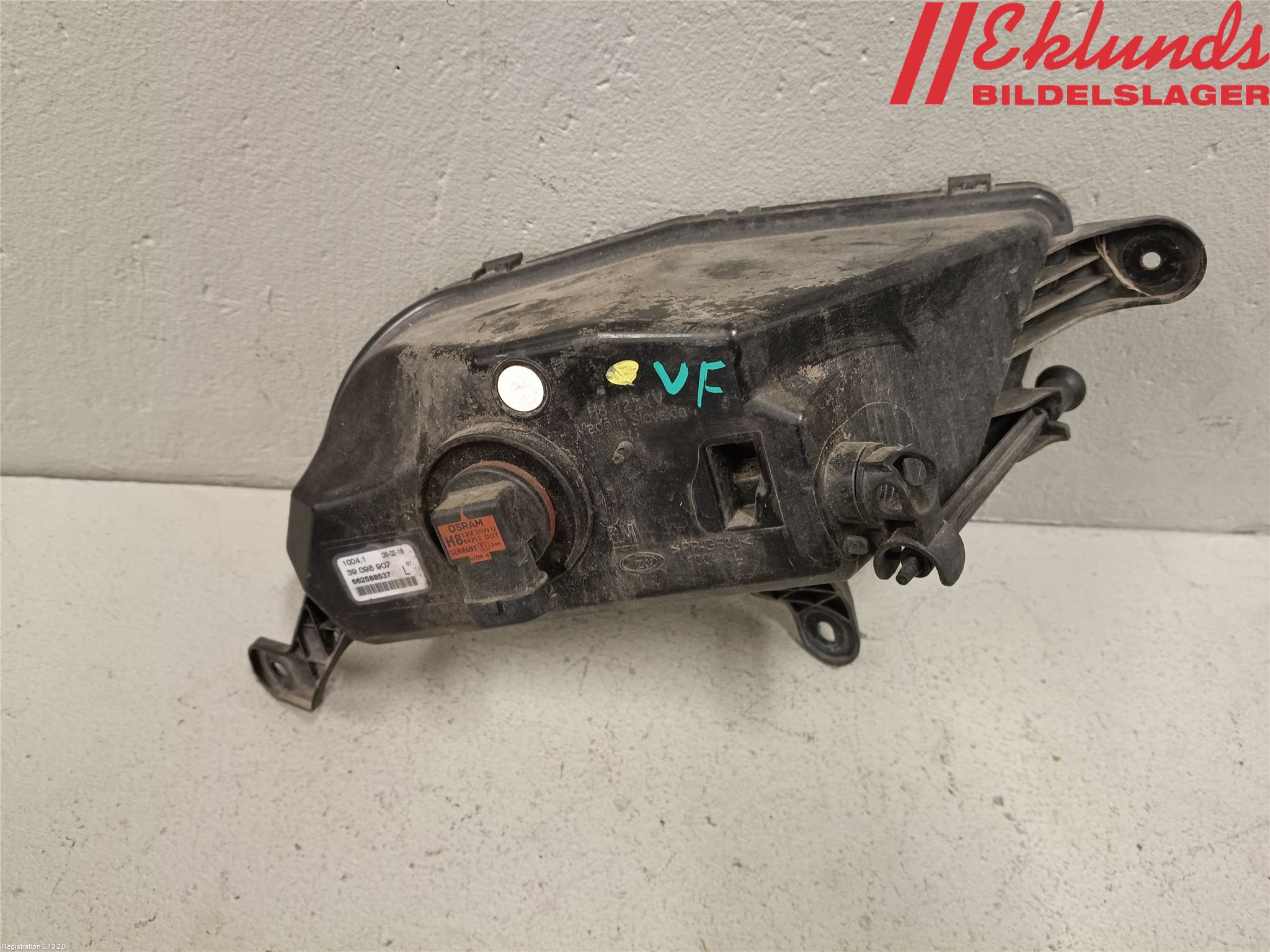 Opel ASTRA K 16-22 Dimljus-Varselljus Fram