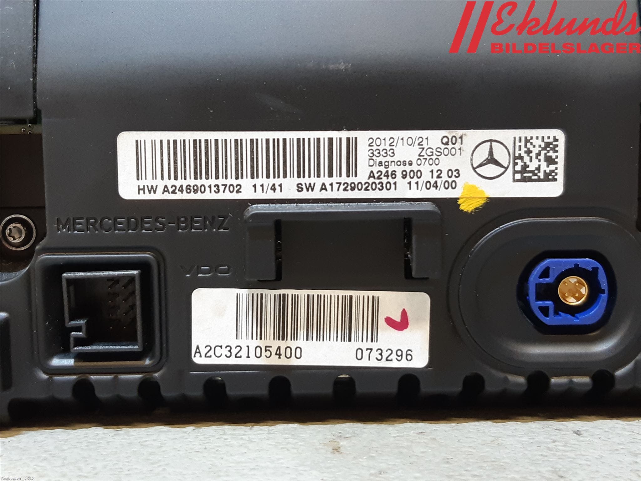 Mercedes-Benz MB A-KLASS (W176) 13-18 Bildskärm