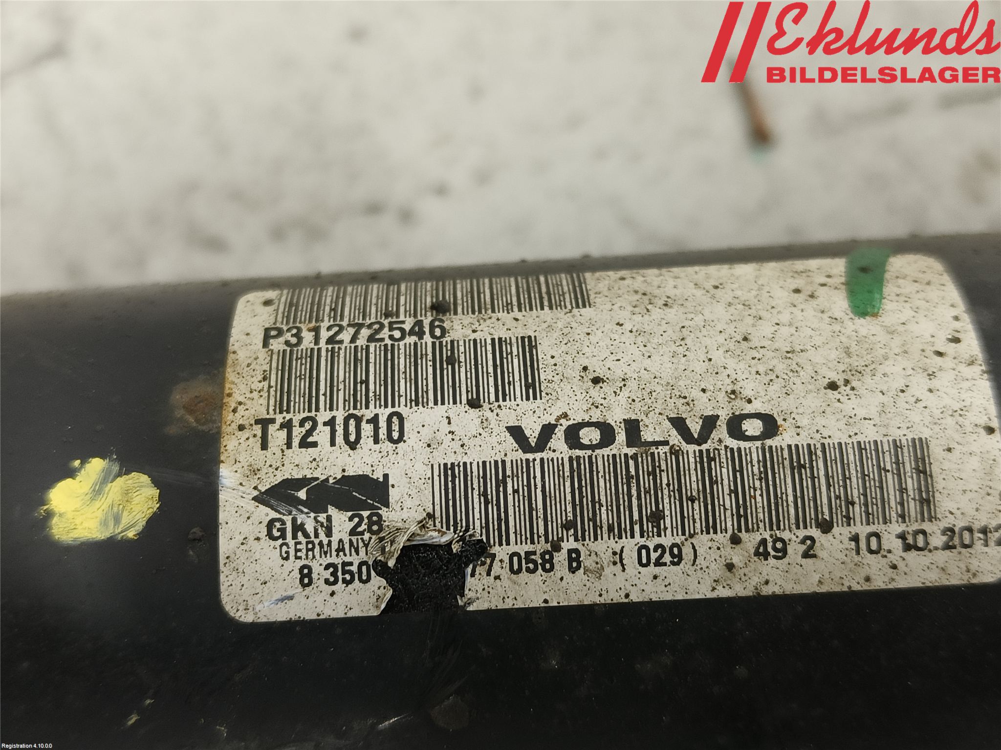 Volvo XC60 09-13 Drivaxel Fram Höger