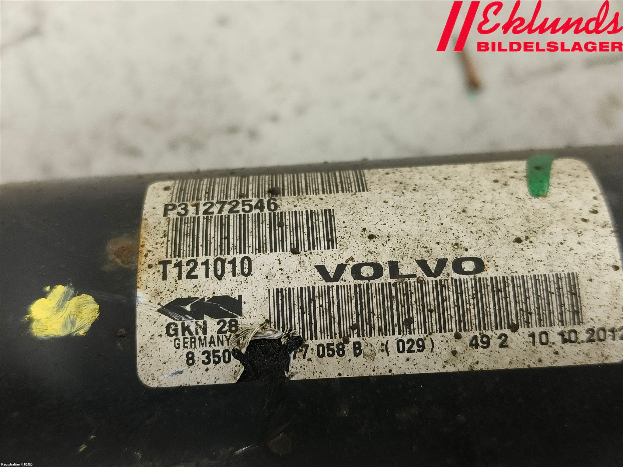 Volvo XC60 09-13 Drivaxel Fram Höger