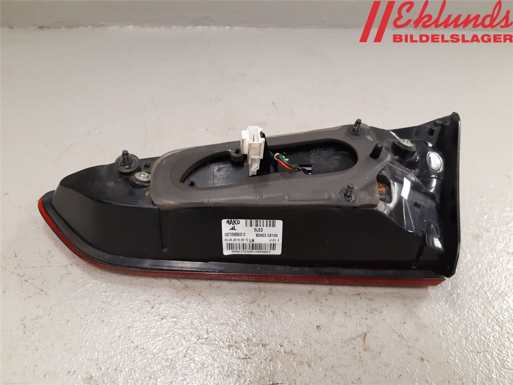 Hyundai i20 GB 15-20 Bakljus Lucka Vä