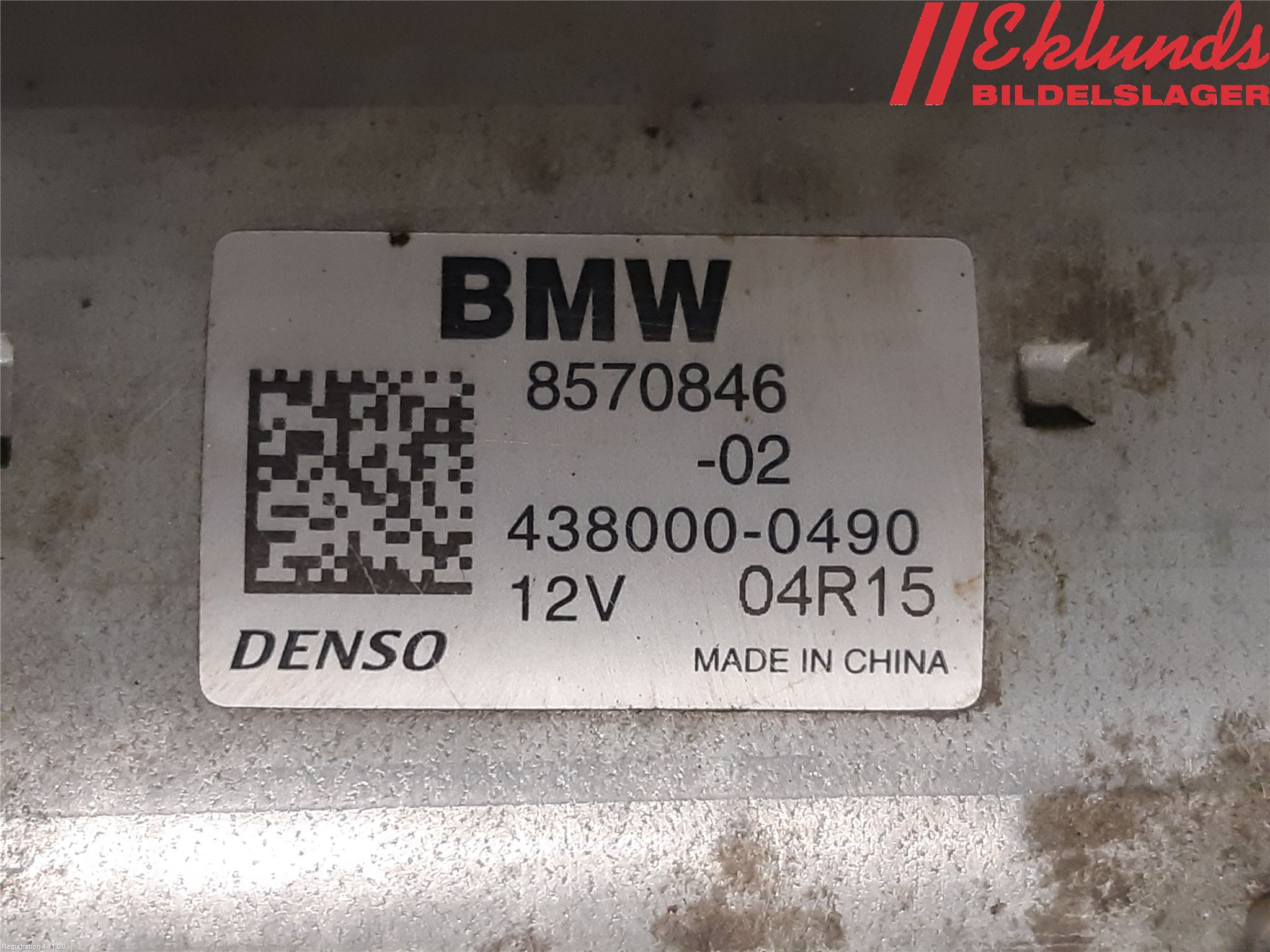 BMW X3 F25 10-17 Startmotor Diesel