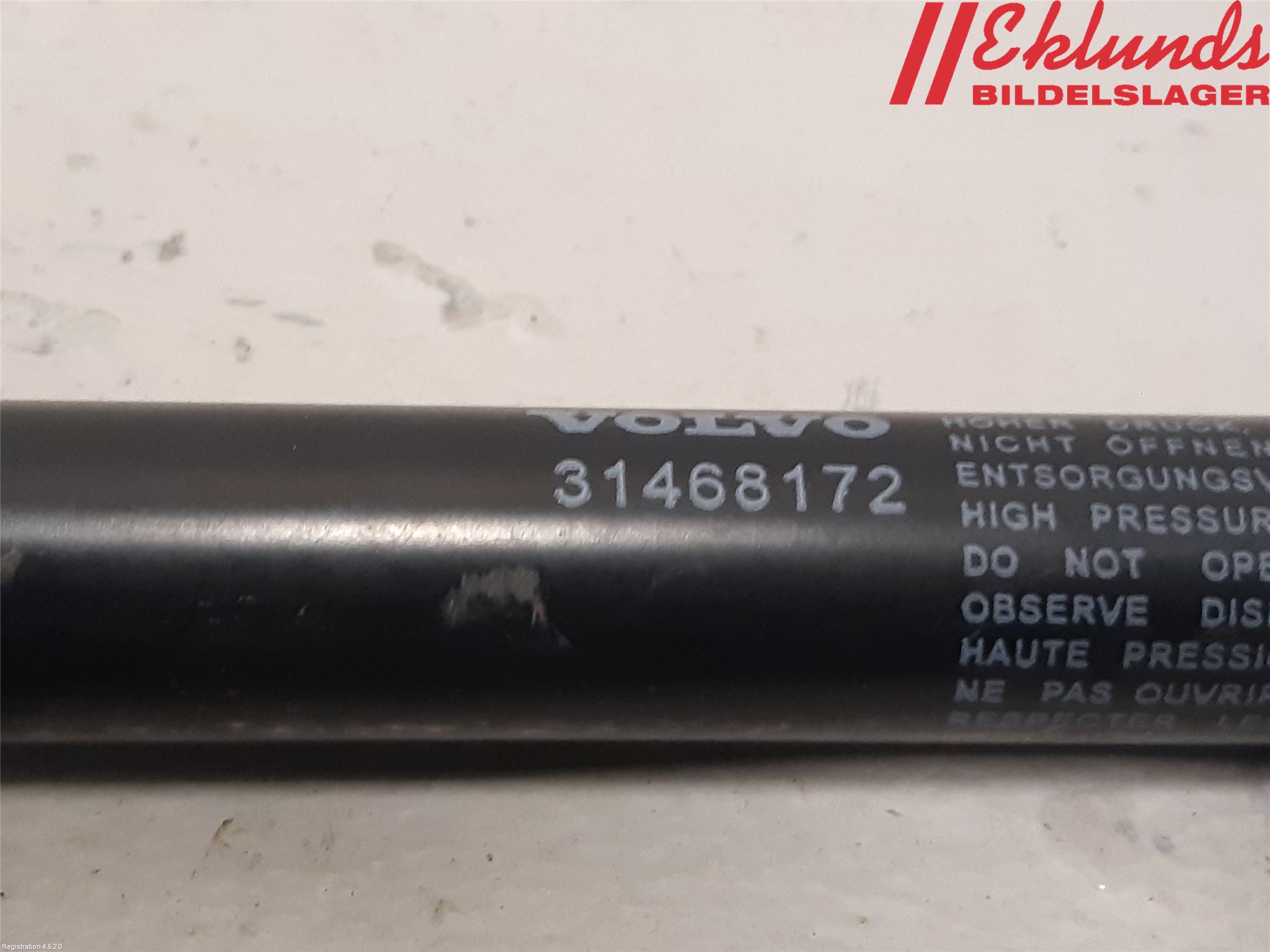 Volvo V60 19- Gasfjäder Motorhuv